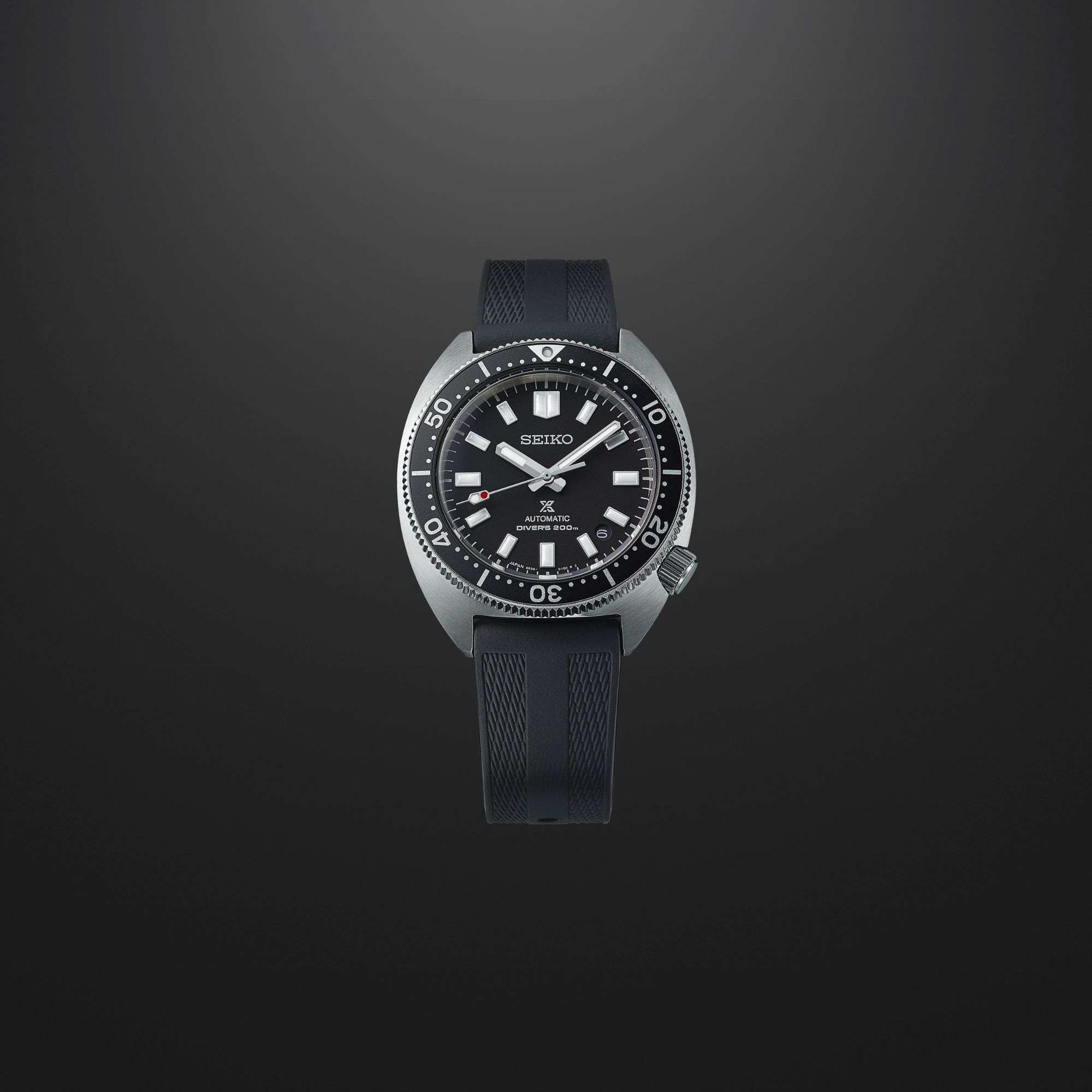 Seiko Prospex Heritage Turtle 1968 Recreation Automatic Black Dial Black Rubber Strap Bracelet SPB317J1