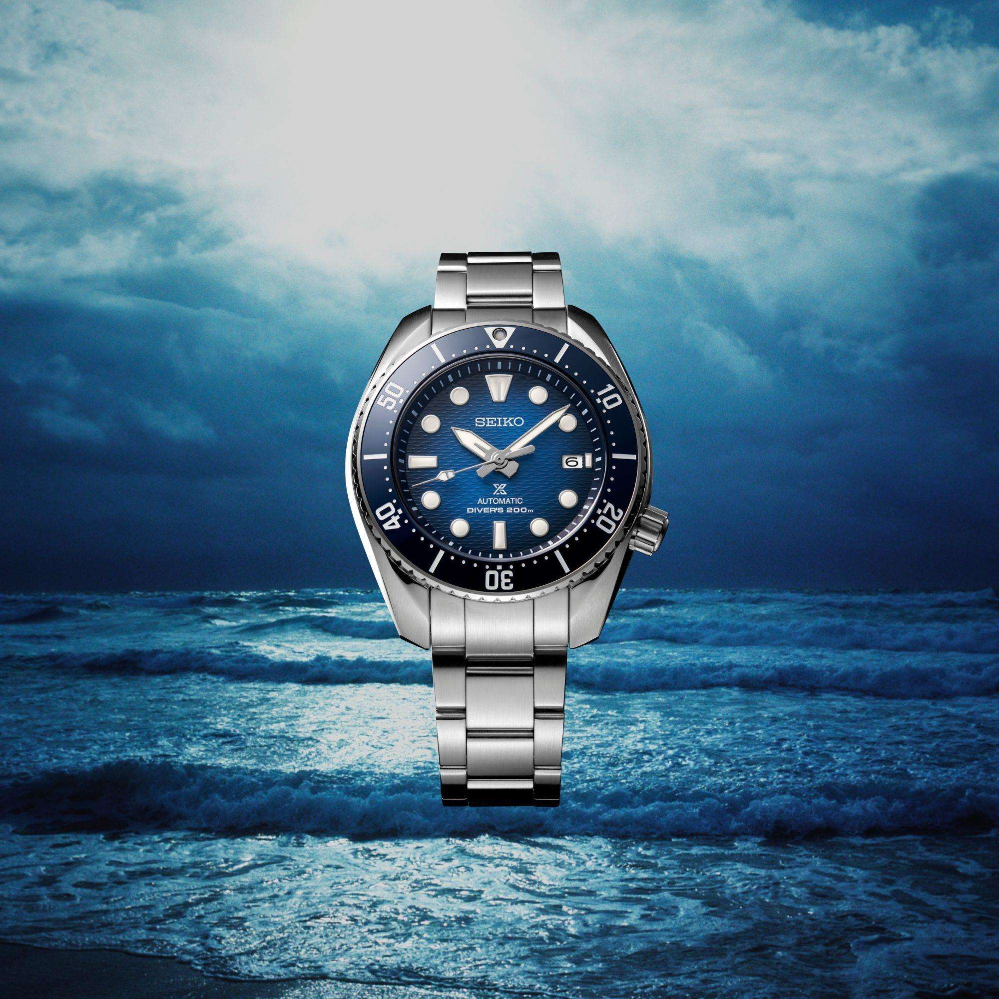 Seiko Prospex King Sumo 'Graduation' Automatic Blue Dial Steel Bracelet Divers Men's Watch SPB321J1