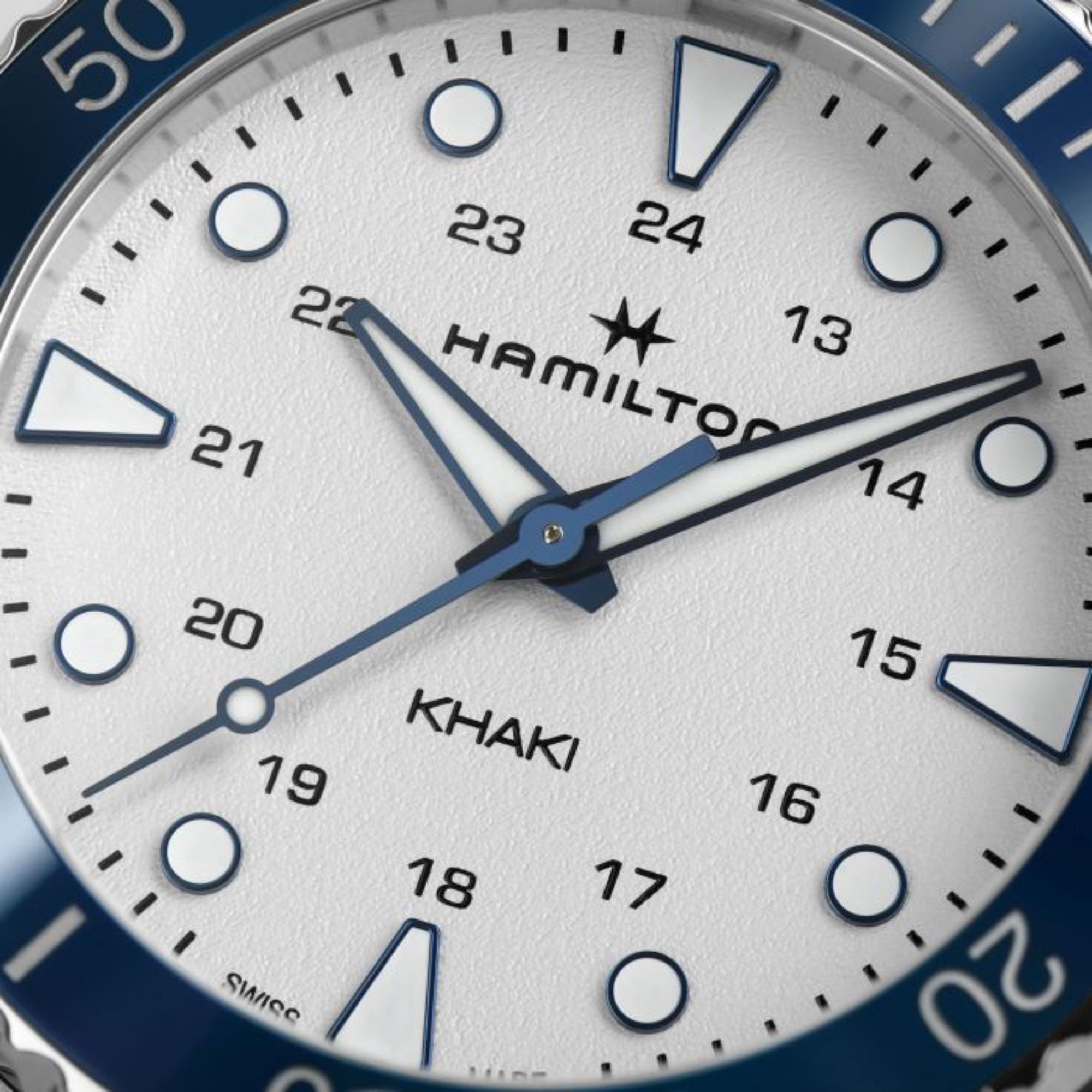 Hamilton Khaki Navy Scuba Automatic White Dial Stainless Steel Bracelet Men’s Watch H82231150