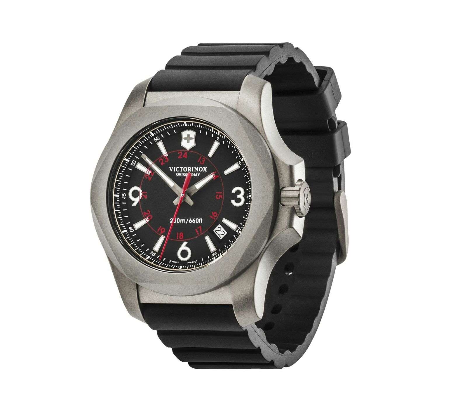 Victorinox Swiss Army I.N.O.X Titanium With Protective Bumper Quartz Men's Watch 241883