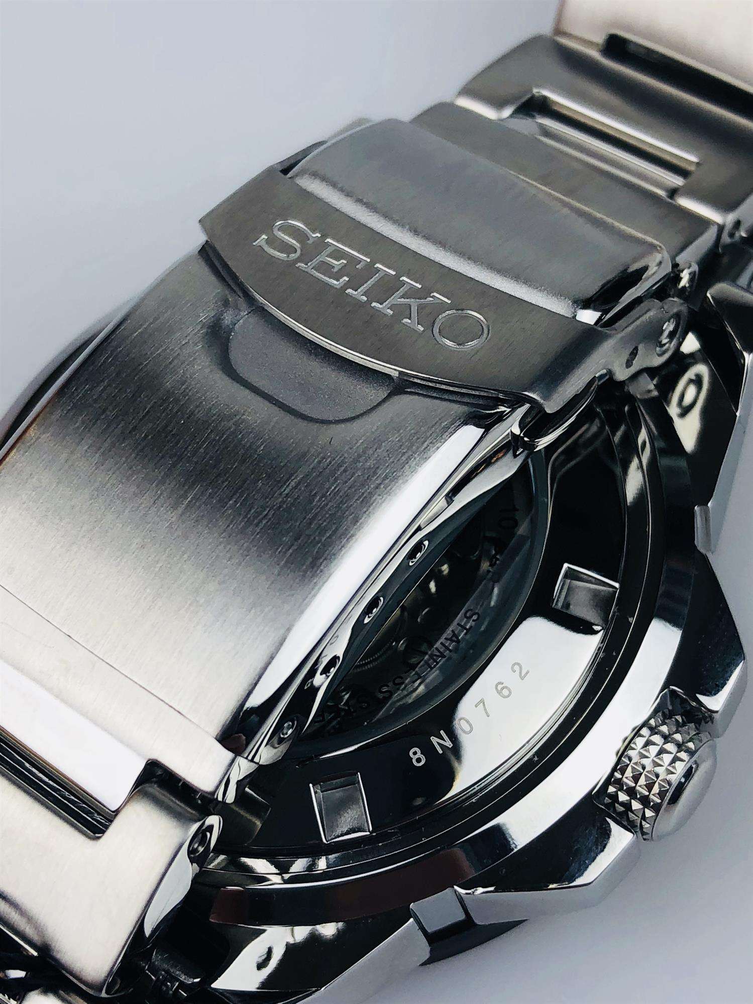 Seiko 5 Sports 'Monster' Automatic Black Dial Stainless Steel Bracelet Men's Watch SRP487K1