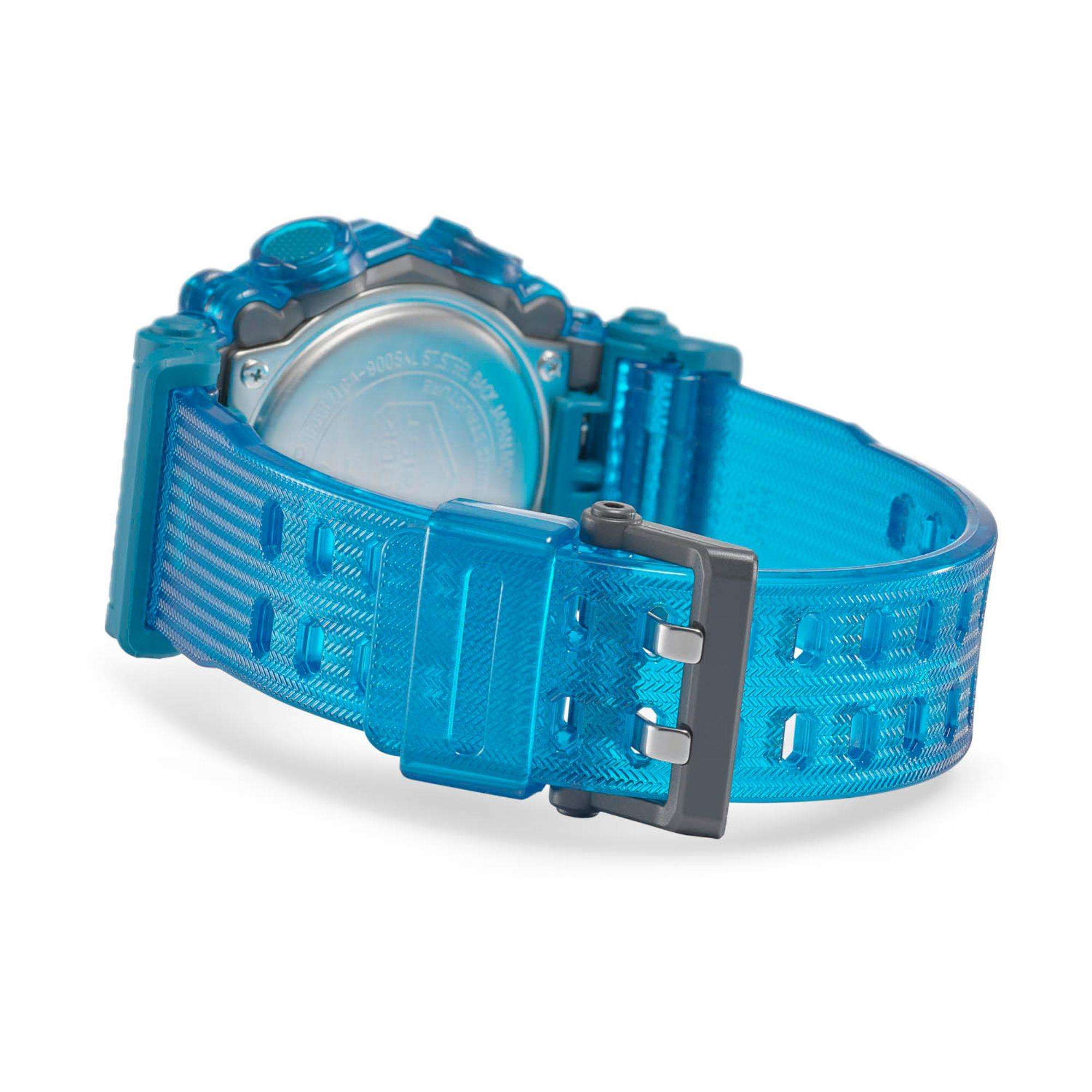 Casio G-Shock "Soundwave" Skeleton Style Blue Digi-Analog Men's Watch GA-900SKL-2AER