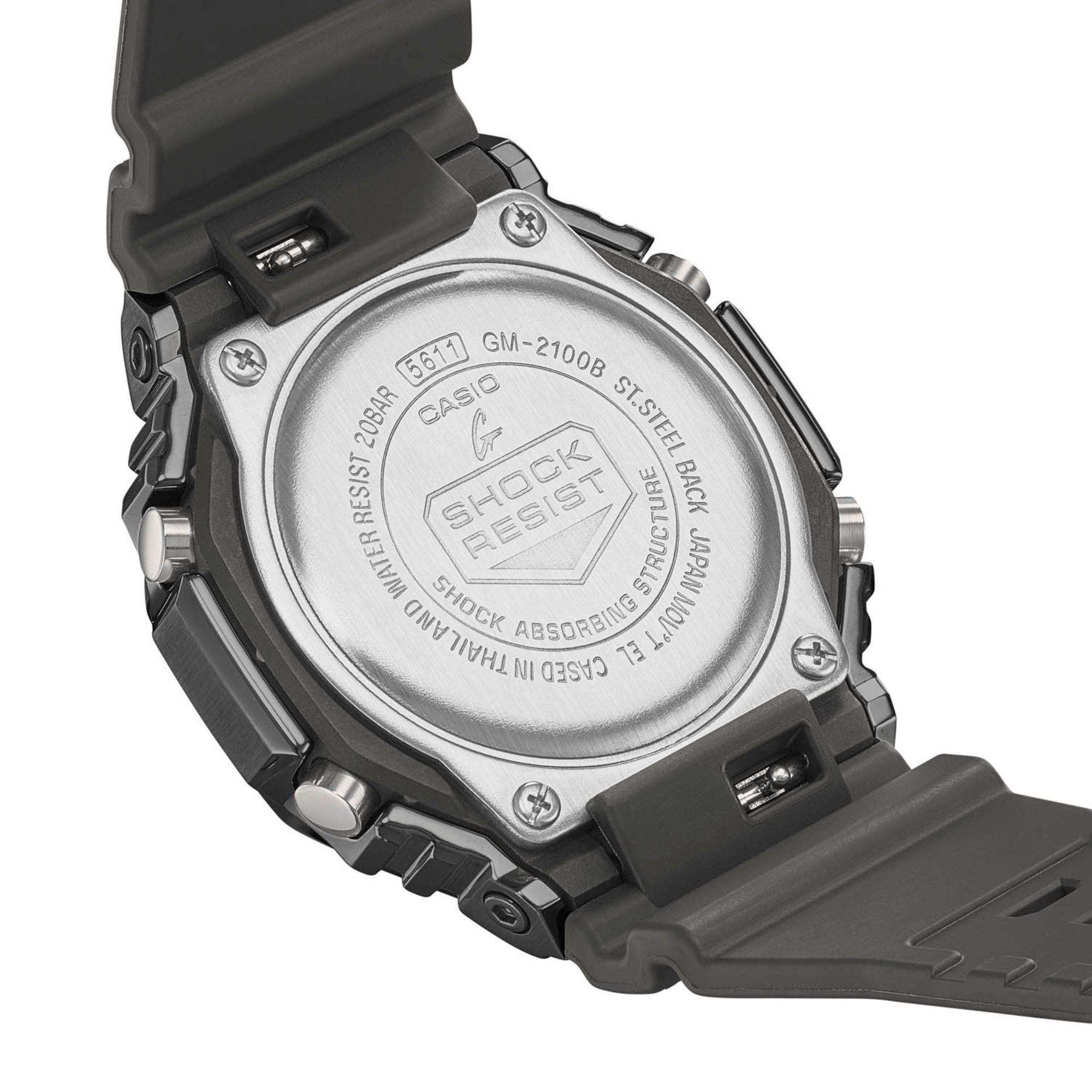 Casio G-Shock CasiOak Red Dial Alarm Chronograph Watch GM-2100B-4AER