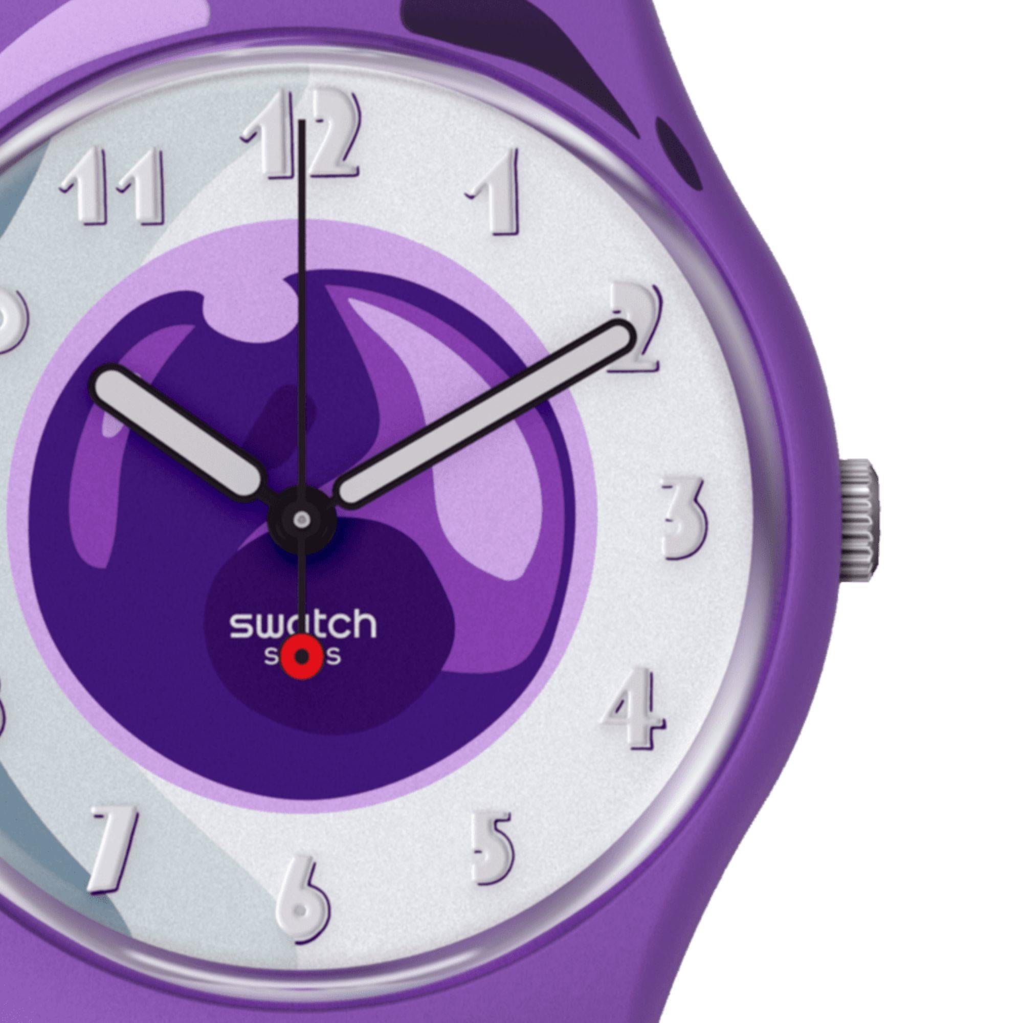 Swatch Dragon Ball Z Frieza Purple Dial Watch GZ359