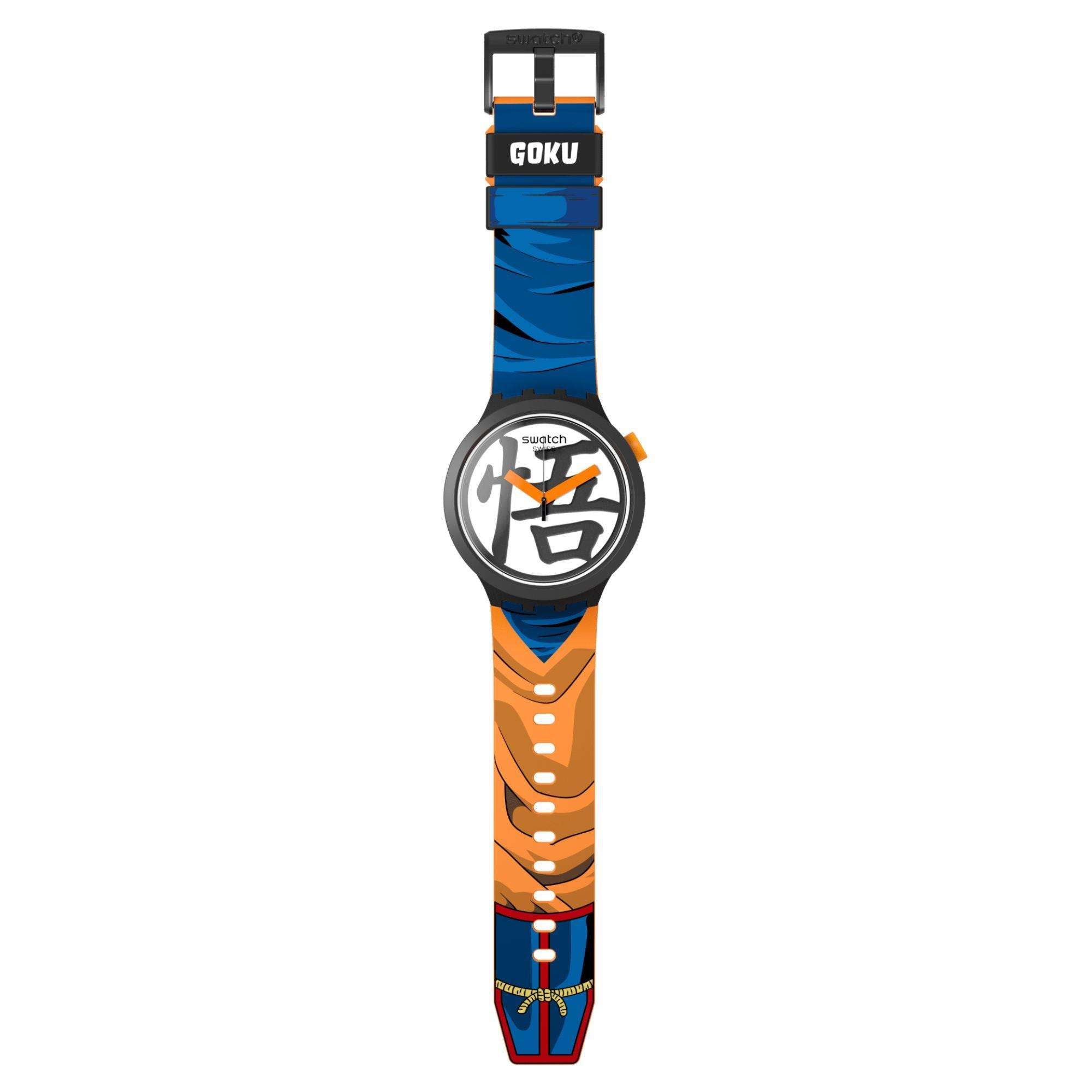Swatch Dragon Ball X Goku White Dial Unisex Watch SB01Z101