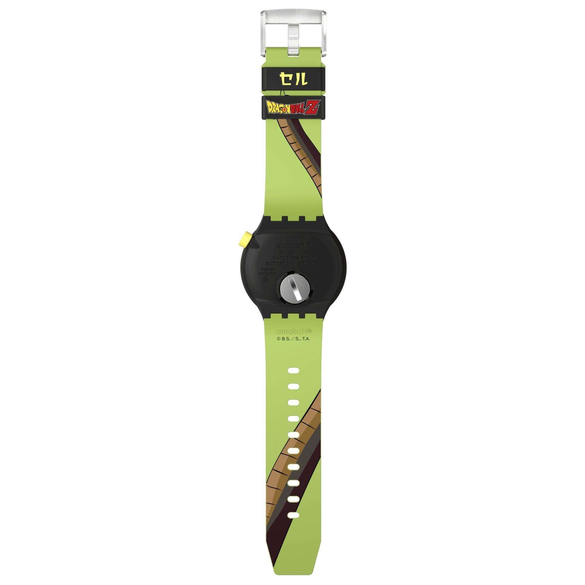 Swatch Dragon Ball Z Cell White Dial Unisex Watch SB01Z401