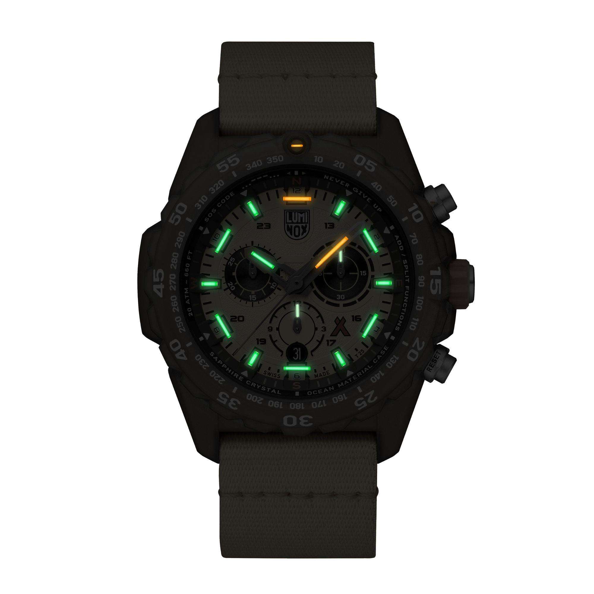 Luminox Bear Grylls Survival 3740 Tide Eco Master Series Yellow Dial Men's Watch XB.3745.ECO