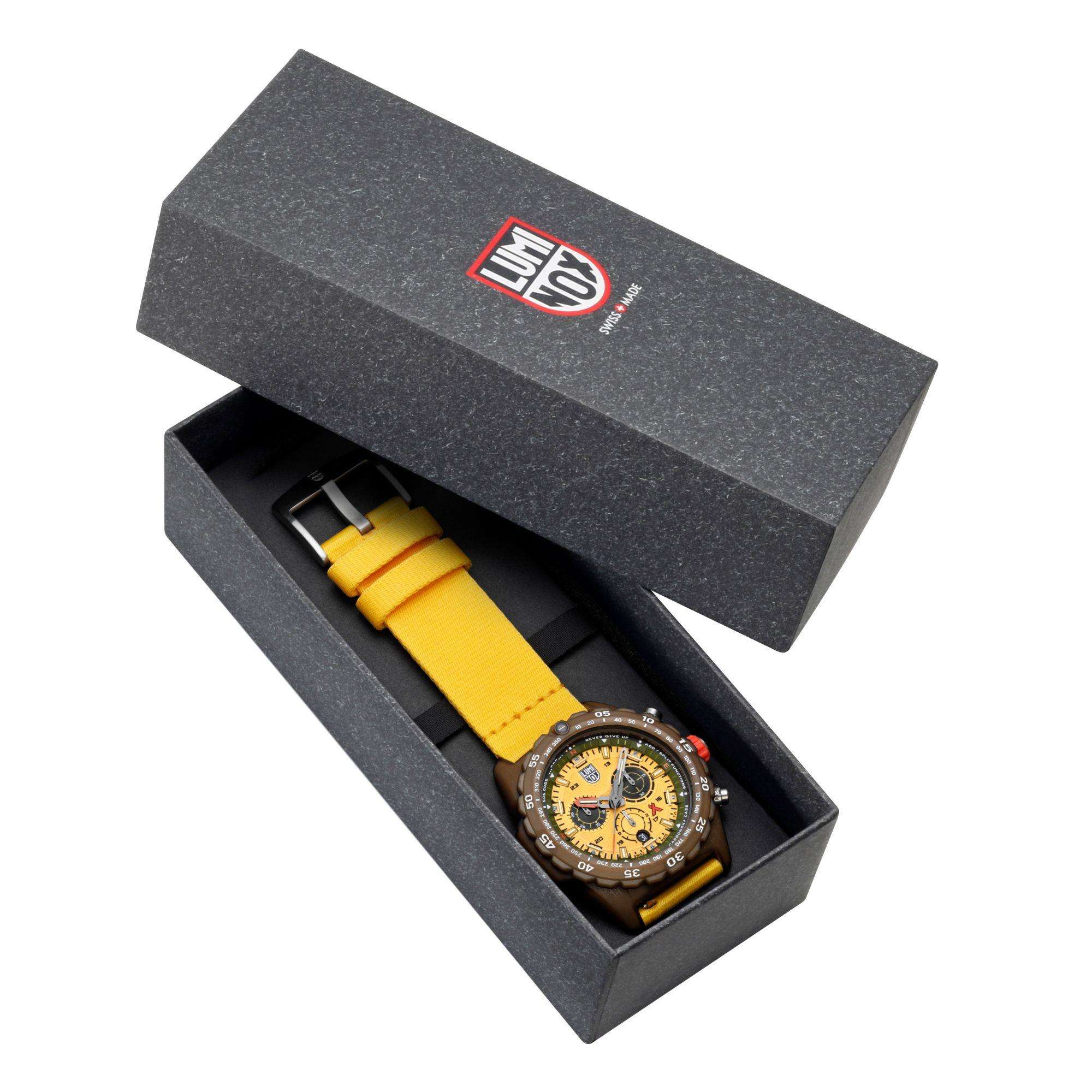 Luminox Bear Grylls Survival 3740 Tide Eco Master Series Yellow Dial Men's Watch XB.3745.ECO
