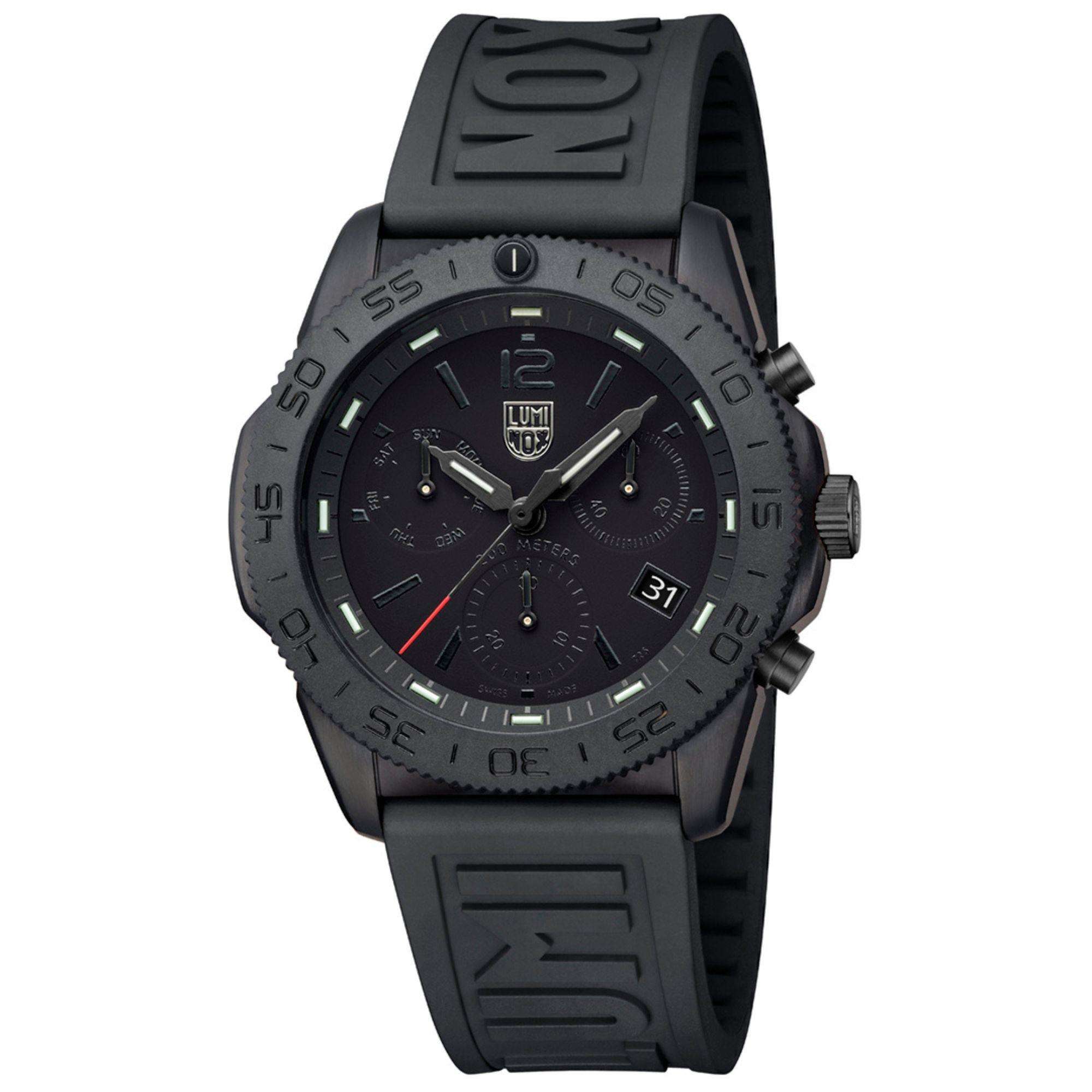 Luminox Pacific Diver Chronograph Blackout Black Dial Men's Watch XS.3141.BO