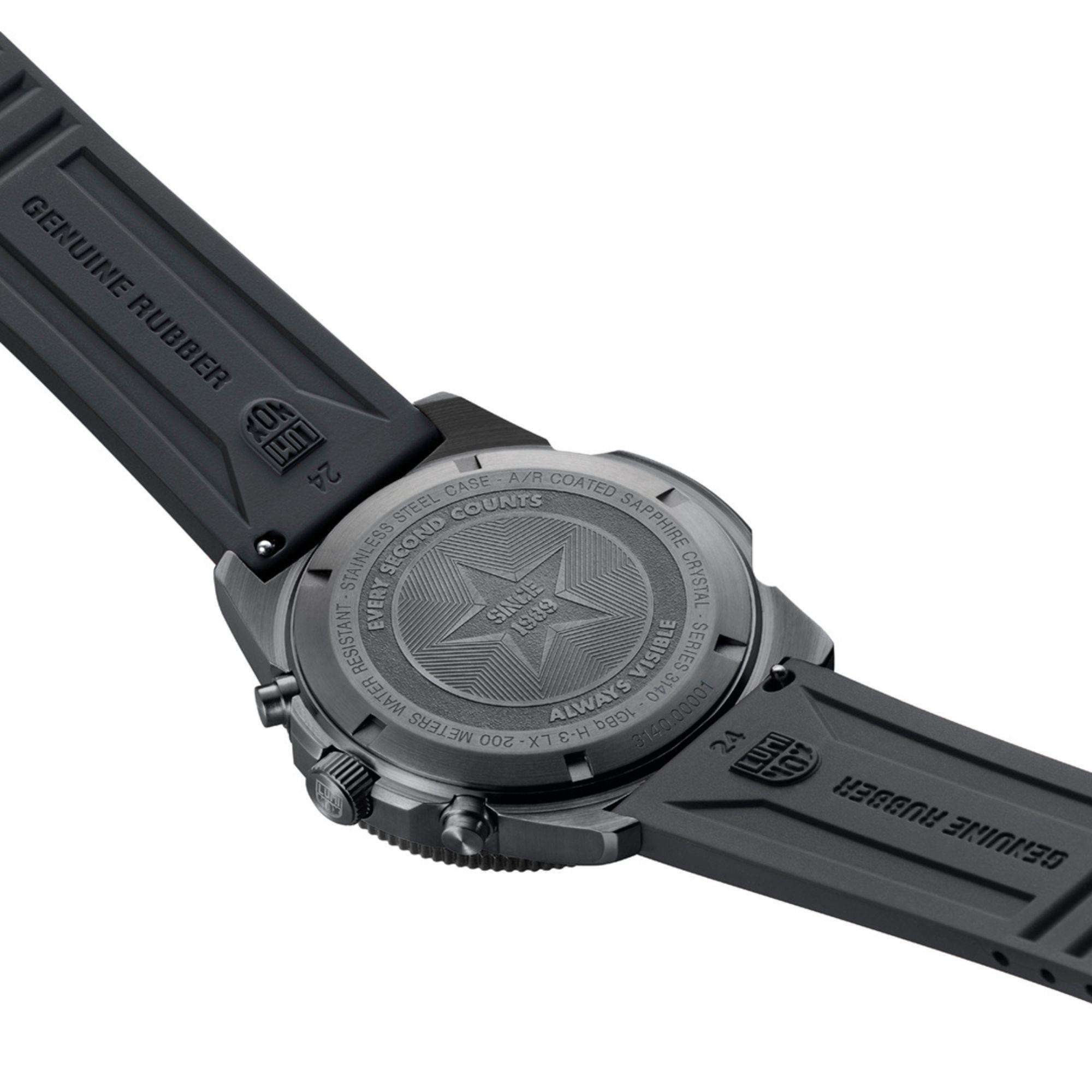 Luminox Pacific Diver Chronograph Blackout Black Dial Men's Watch XS.3141.BO