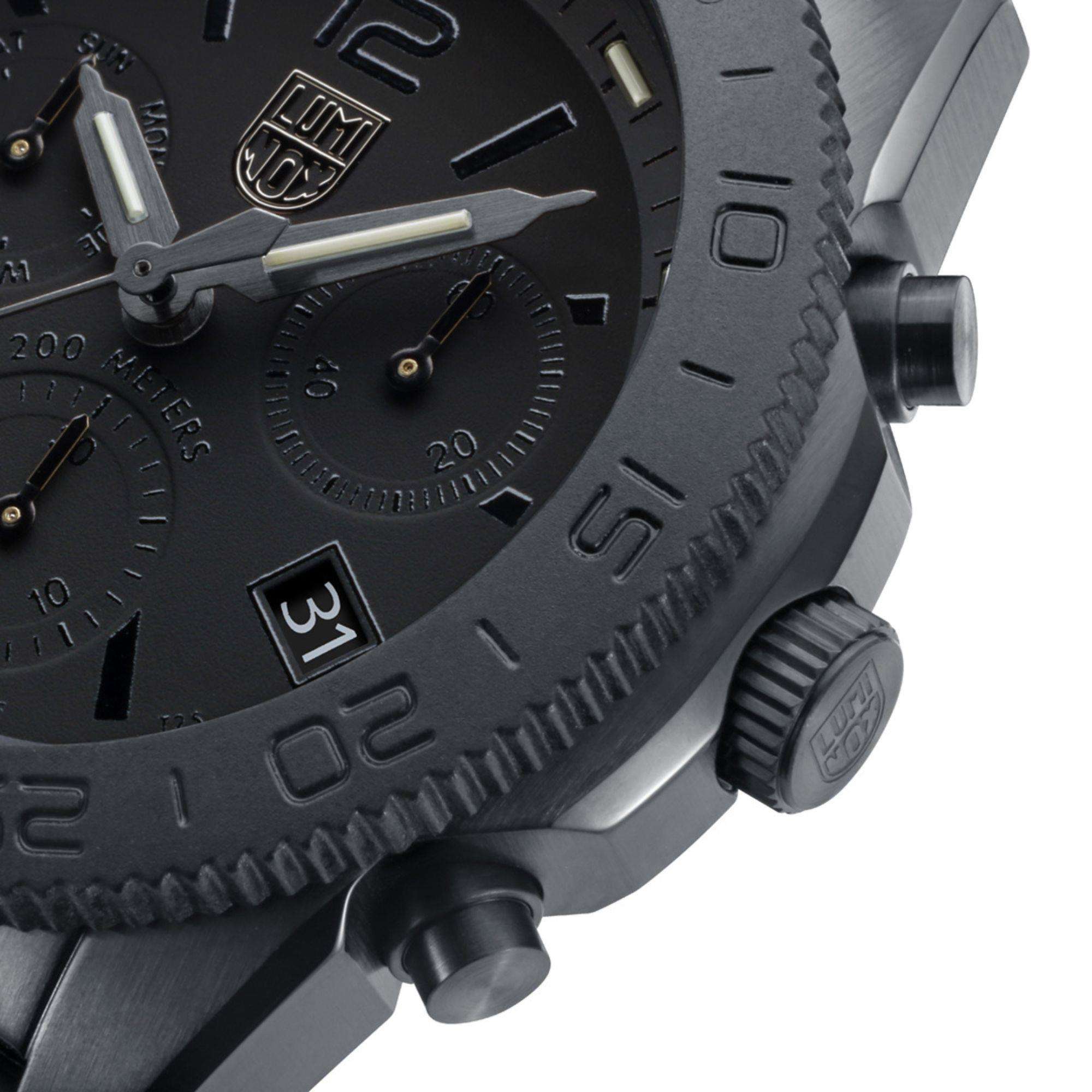 Luminox Pacific Diver Chronograph Blackout Black Dial Men's Watch XS.3141.BO