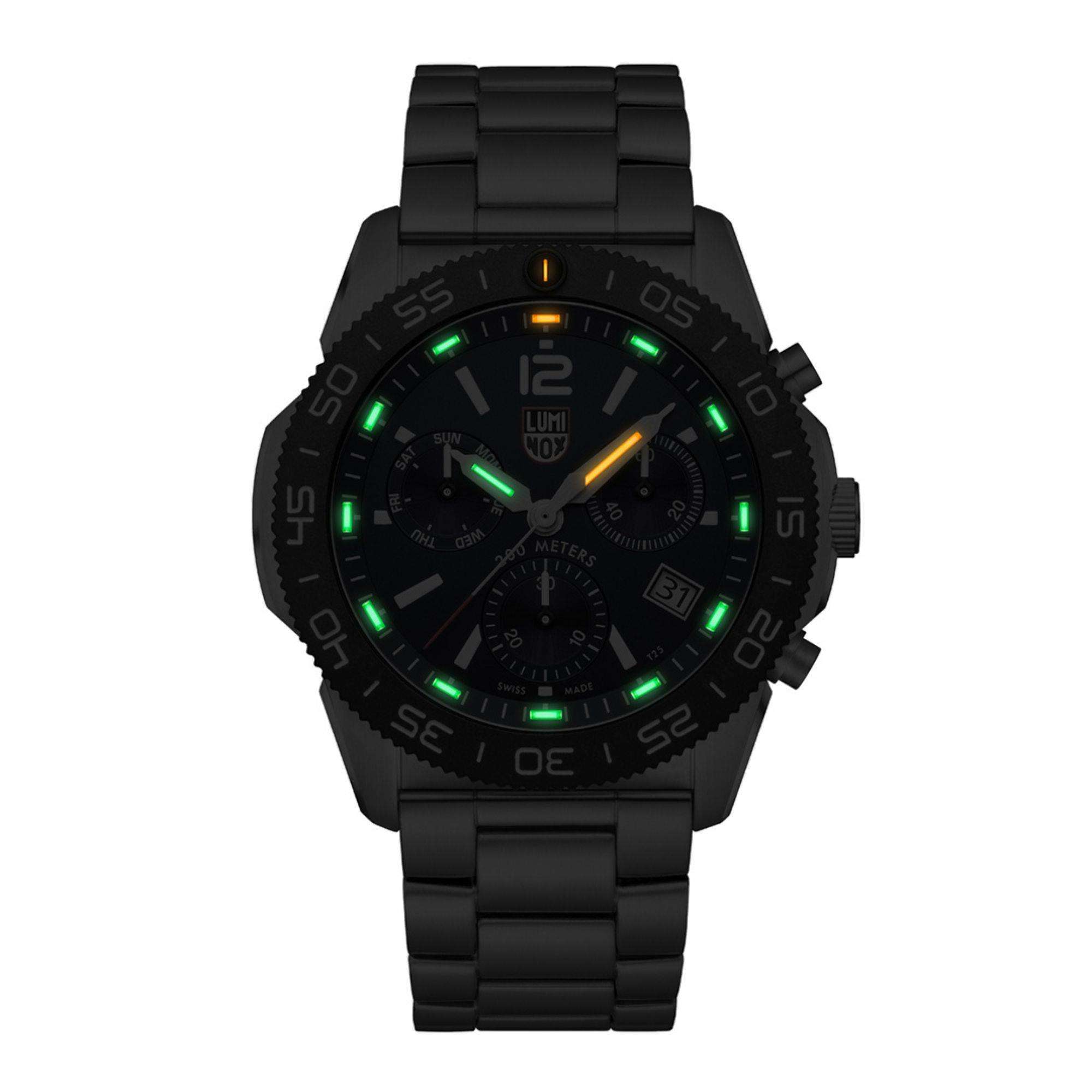 Luminox Pacific Diver Chronograph Black Dial Rubber Strap Men's Watch XS.3143