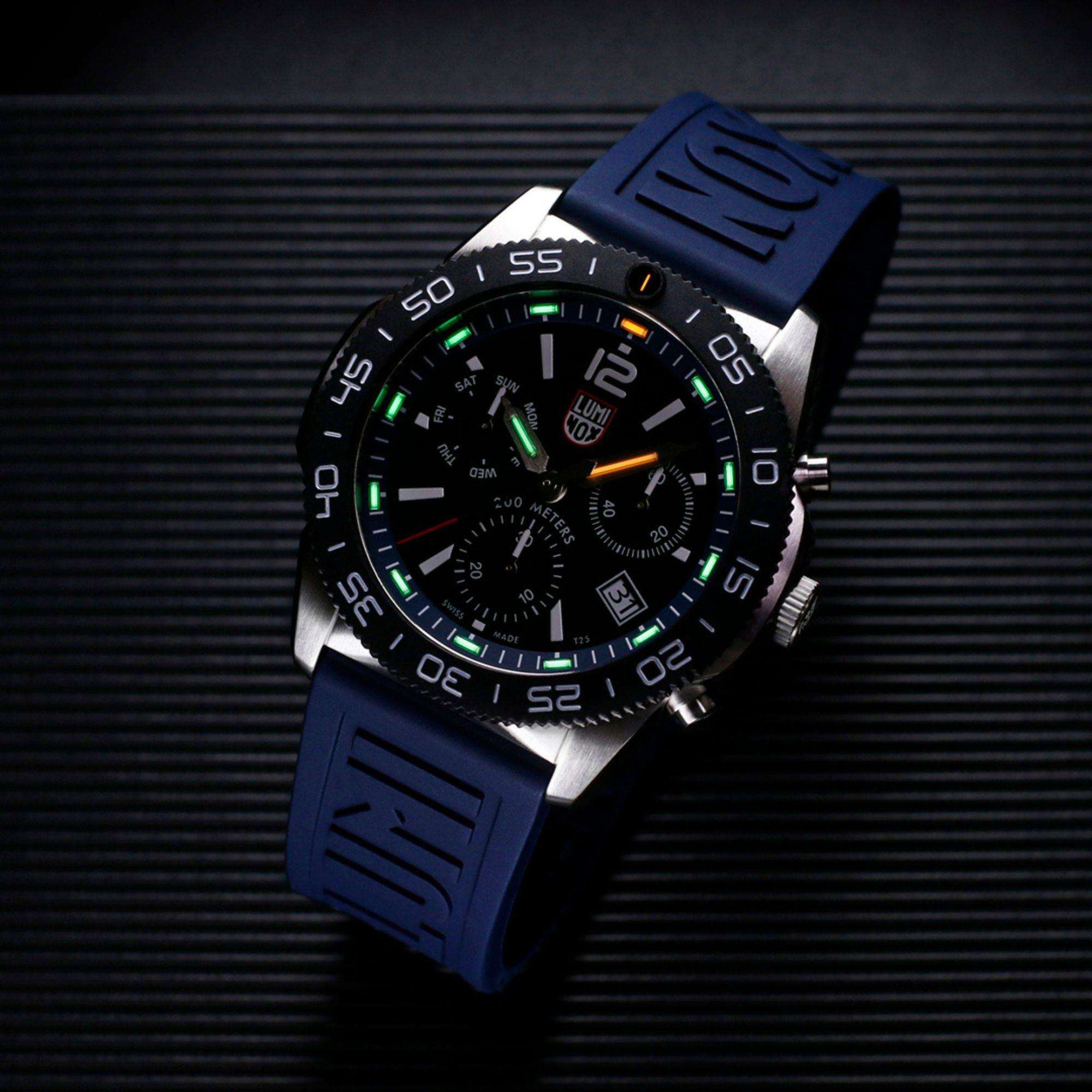 Luminox Pacific Diver Chronograph Black Dial Rubber Strap Men's Watch XS.3143