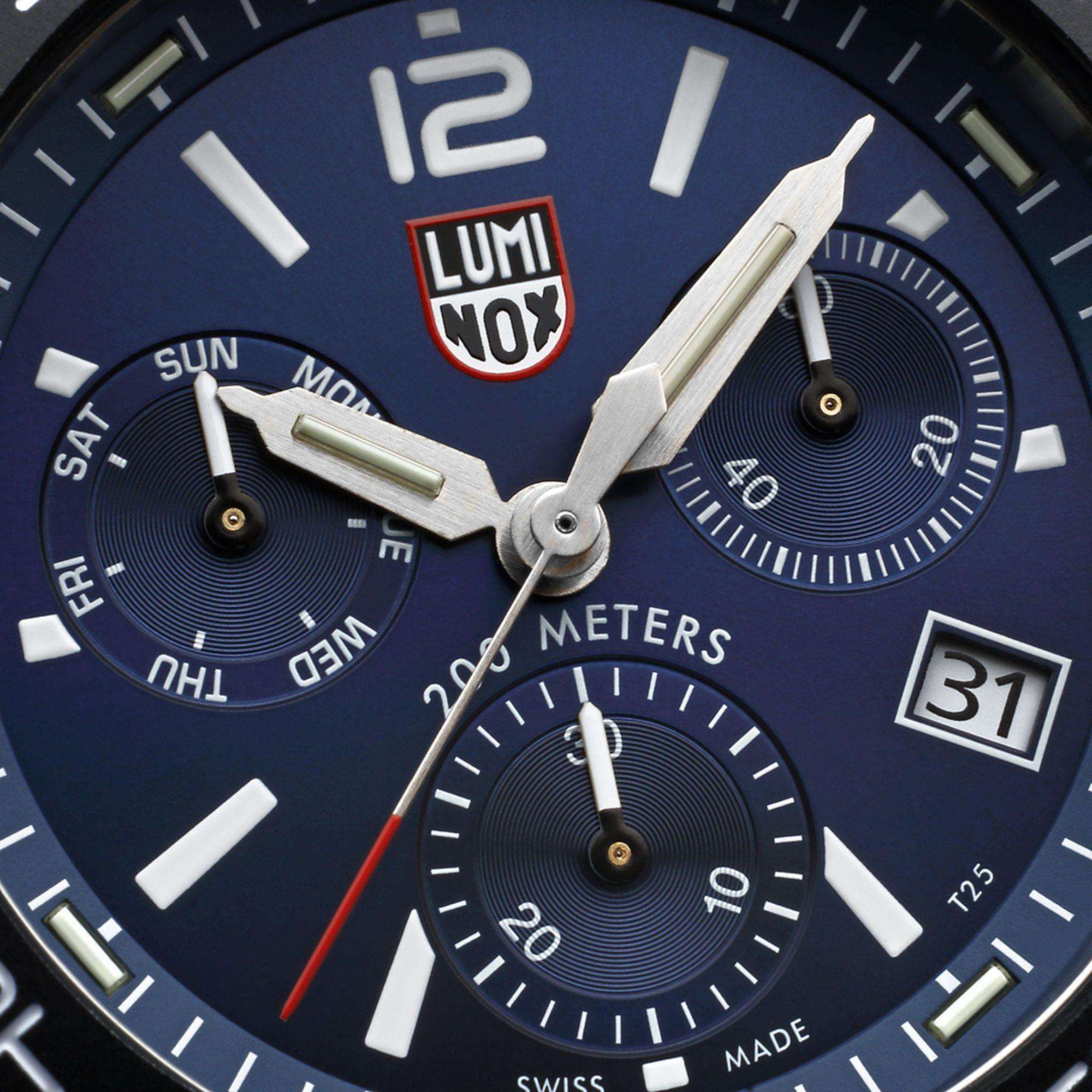 Luminox Pacific Diver Chronograph Blue Dial Steel Strap Men's Watch XS.3144