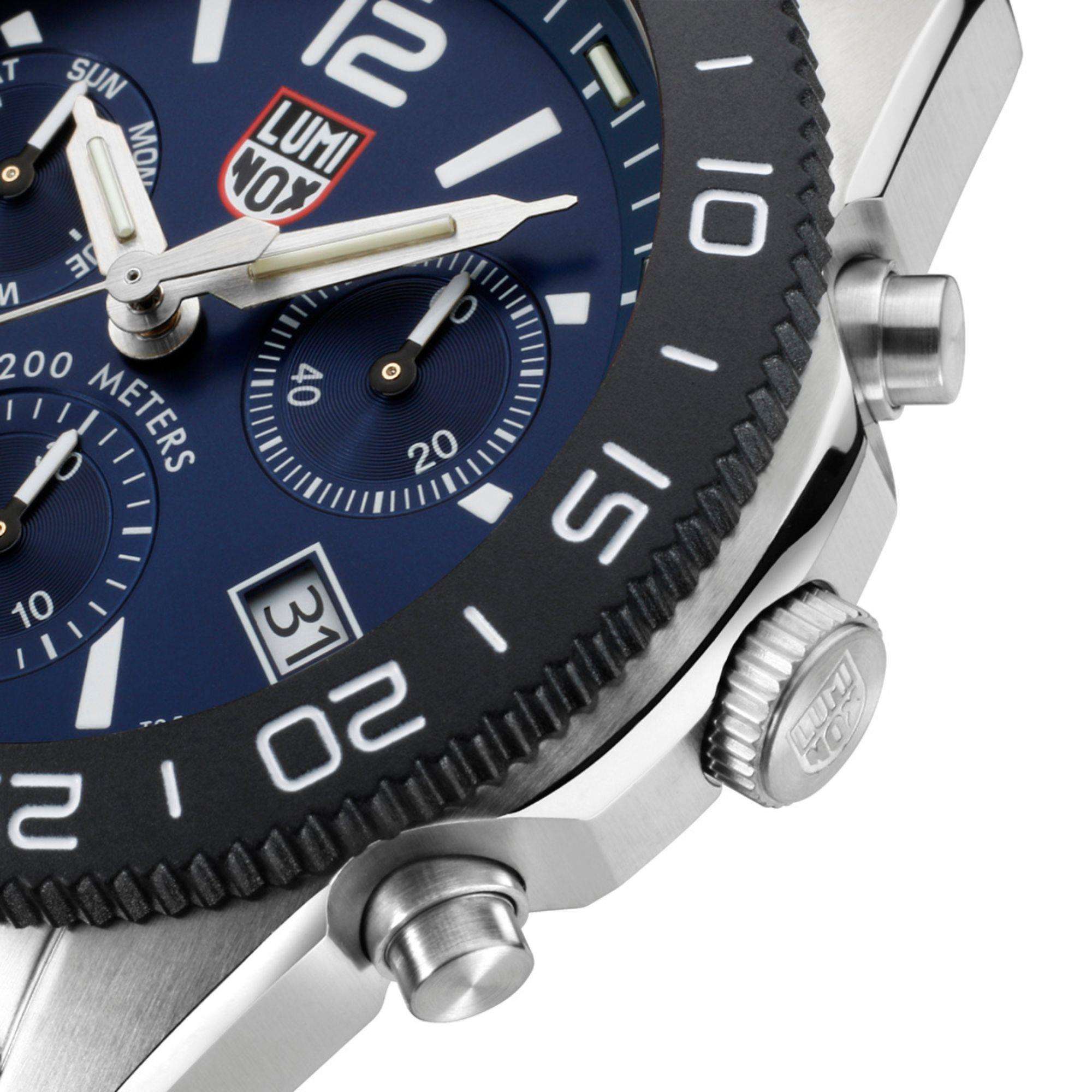 Luminox Pacific Diver Chronograph Blue Dial Steel Strap Men's Watch XS.3144