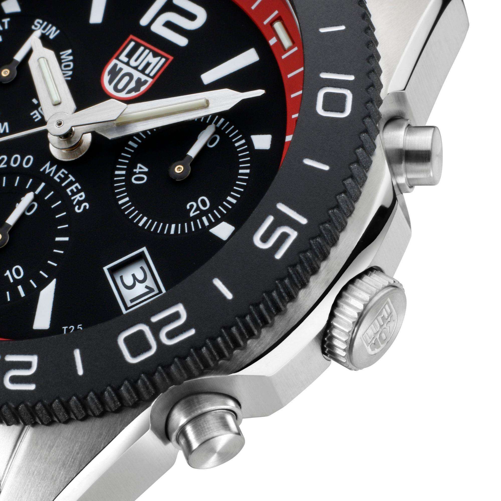 Luminox Pacific Diver Chronograph Red Rubber Strap Men's Watch XS.3155
