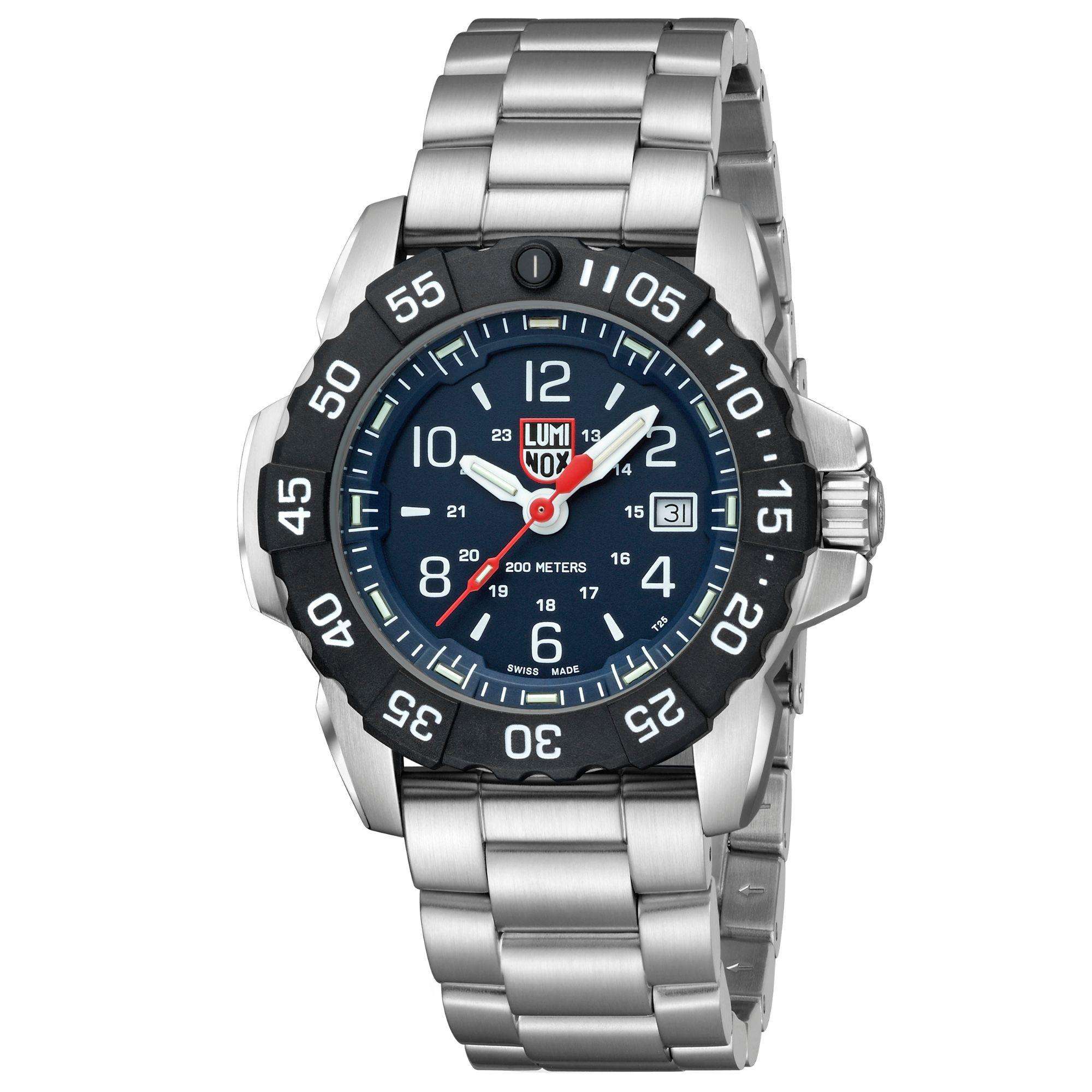 Luminox Navy Seal Blue Dial Stainless Steel Bracelet Men's Watch XS.3254.CB