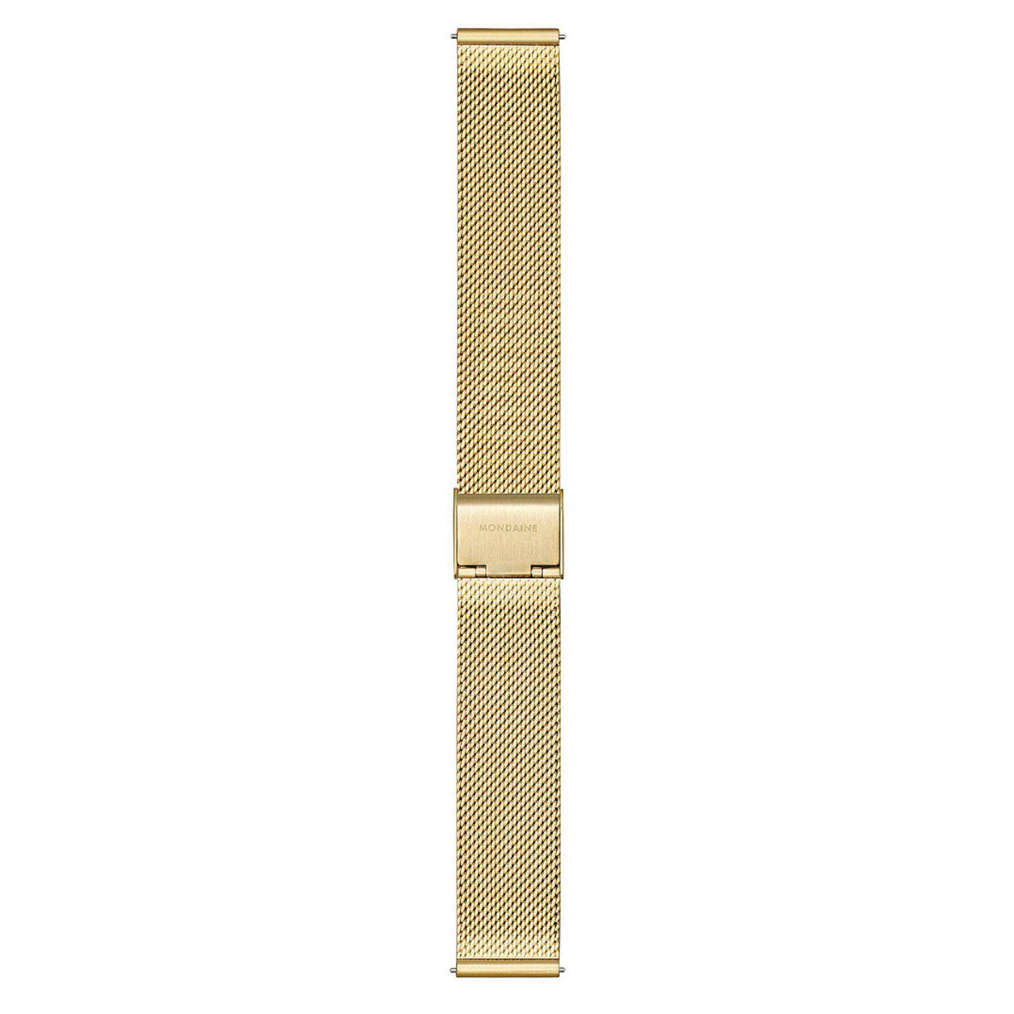 Mondaine Classic Deep Ocean Blue IP Gold Mesh Bracelet Blue Dial Unisex Watch A660.30314.40SBM