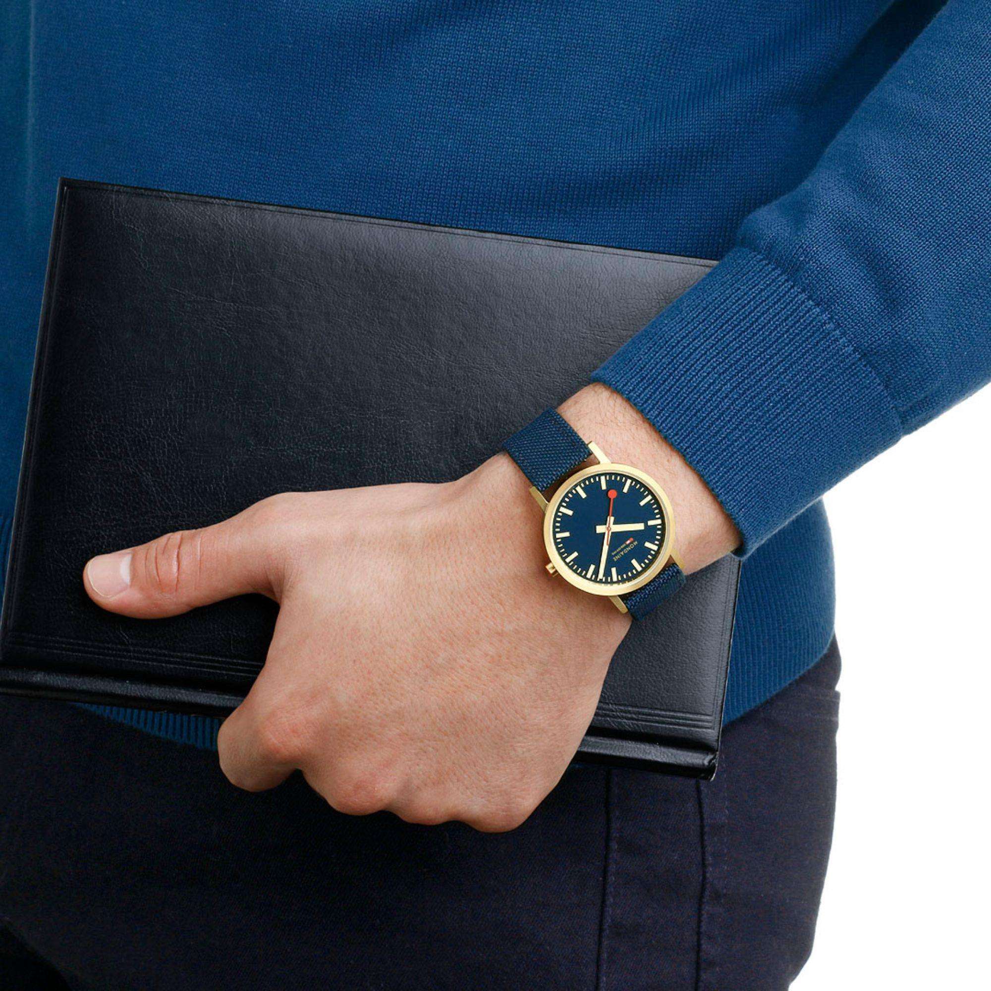Mondaine Classic Deep Ocean Blue Unisex Watch A660.30314.40SBQ
