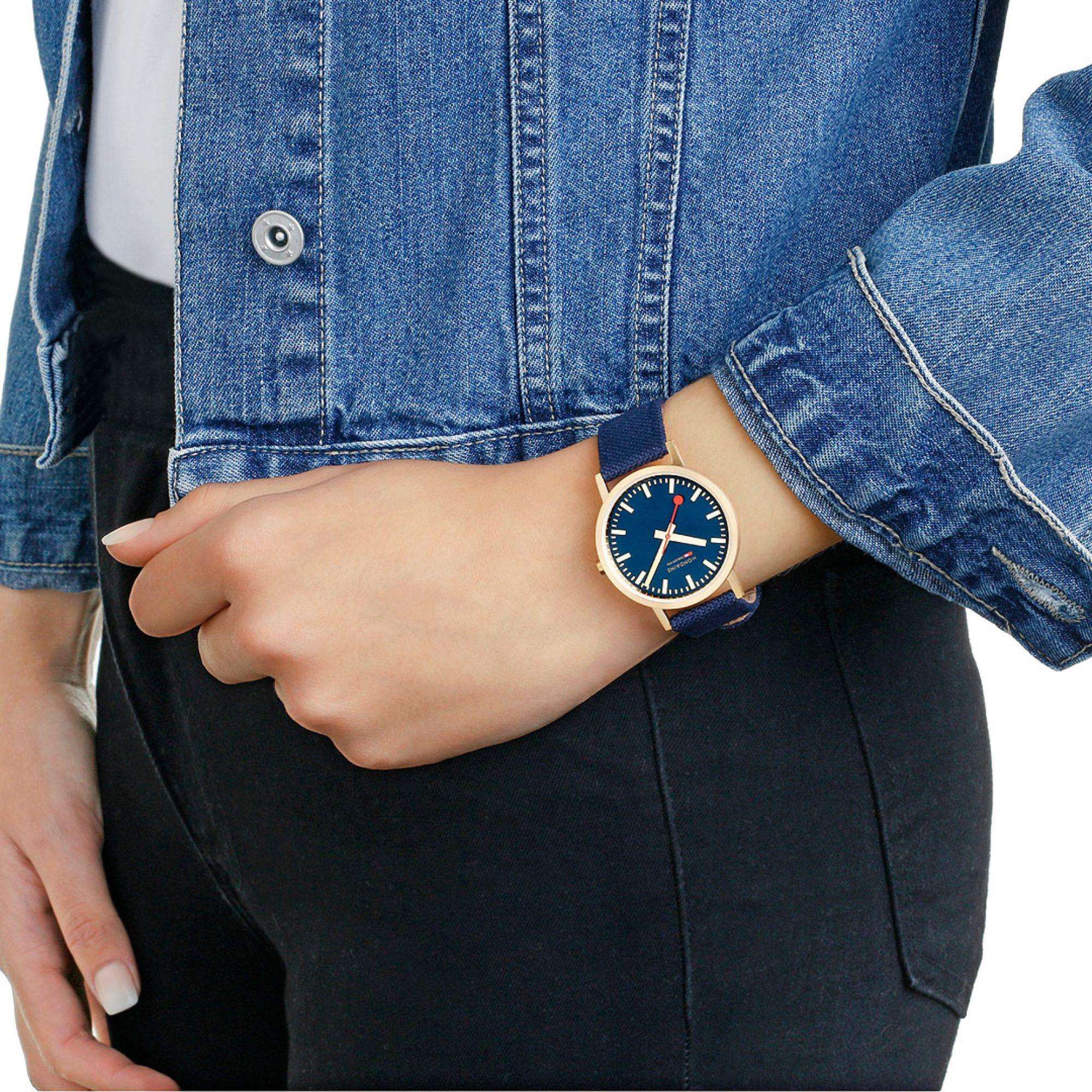 Mondaine Classic Deep Ocean Blue Unisex Watch A660.30314.40SBQ