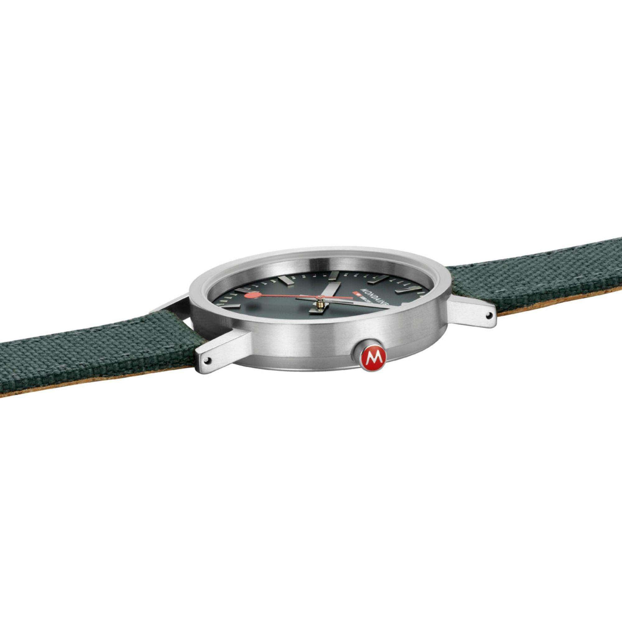 Mondaine Classic Forest Green Dial Unisex Bracelet Watch A660.30314.60SBF