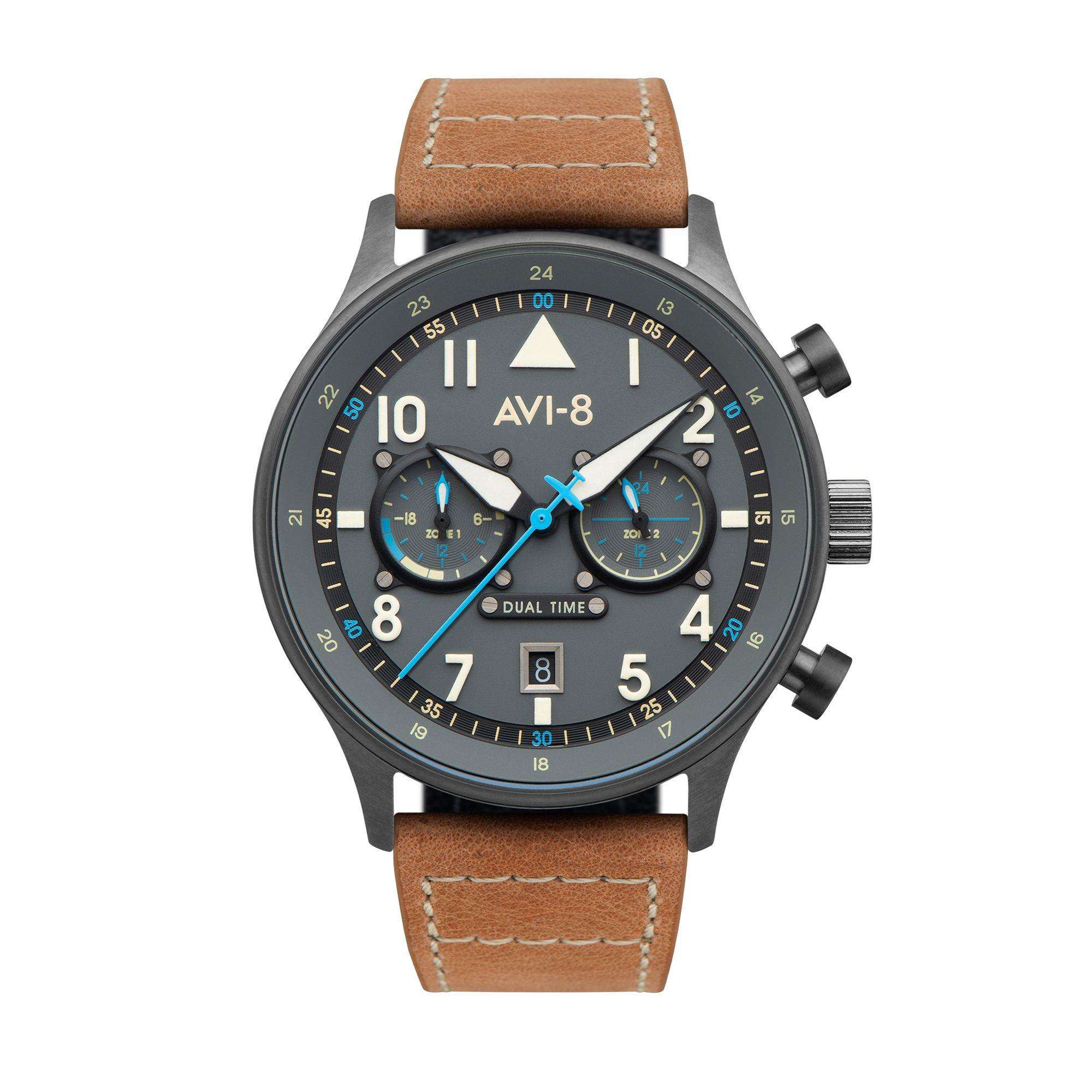 AVI-8 Hawker Hurricane Carey Dual Time Orissa Mens Watch AV-4088-04
