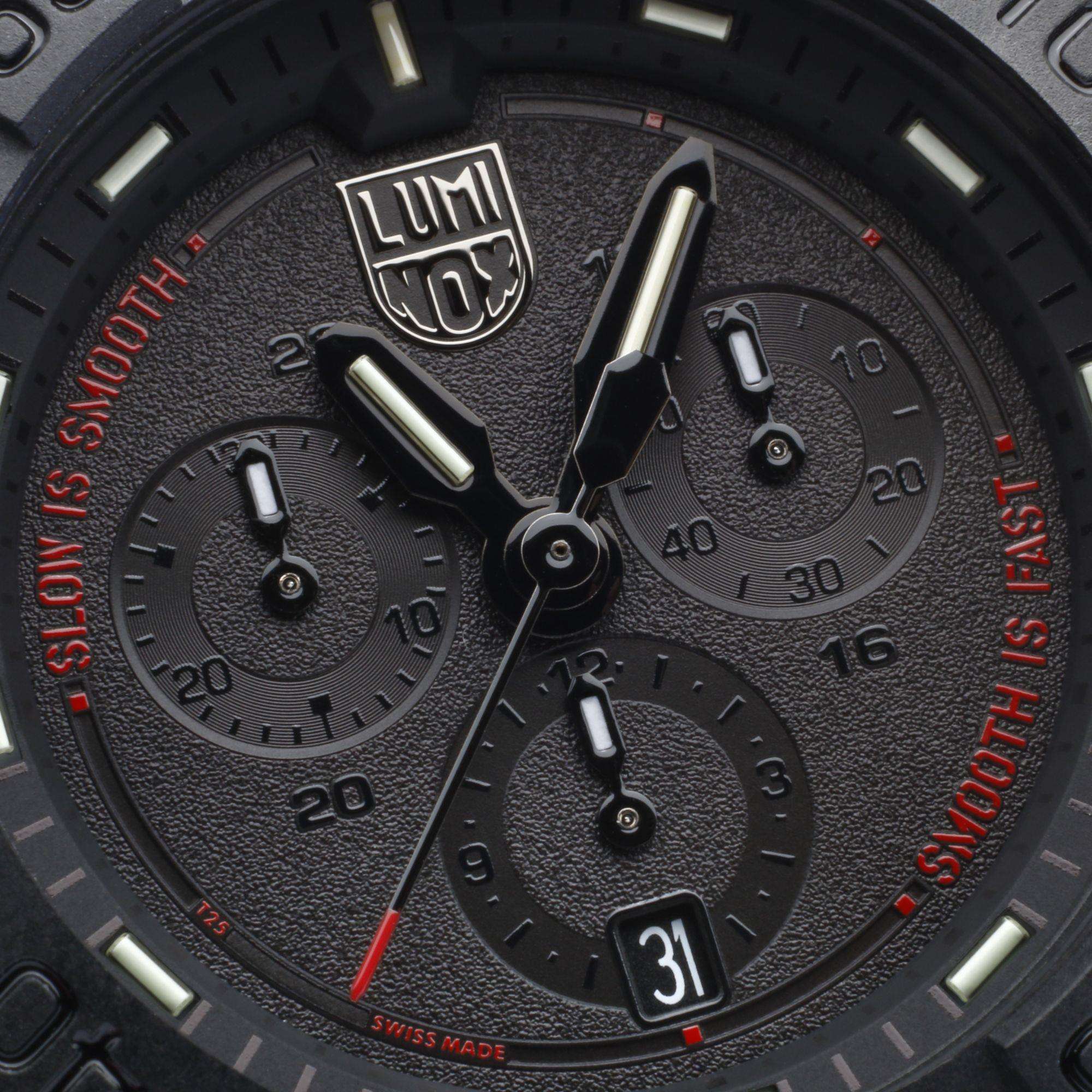 Luminox Navy Seal Chrono Black Dial Black Rubber Strap Men's Watch XS.3581.SIS