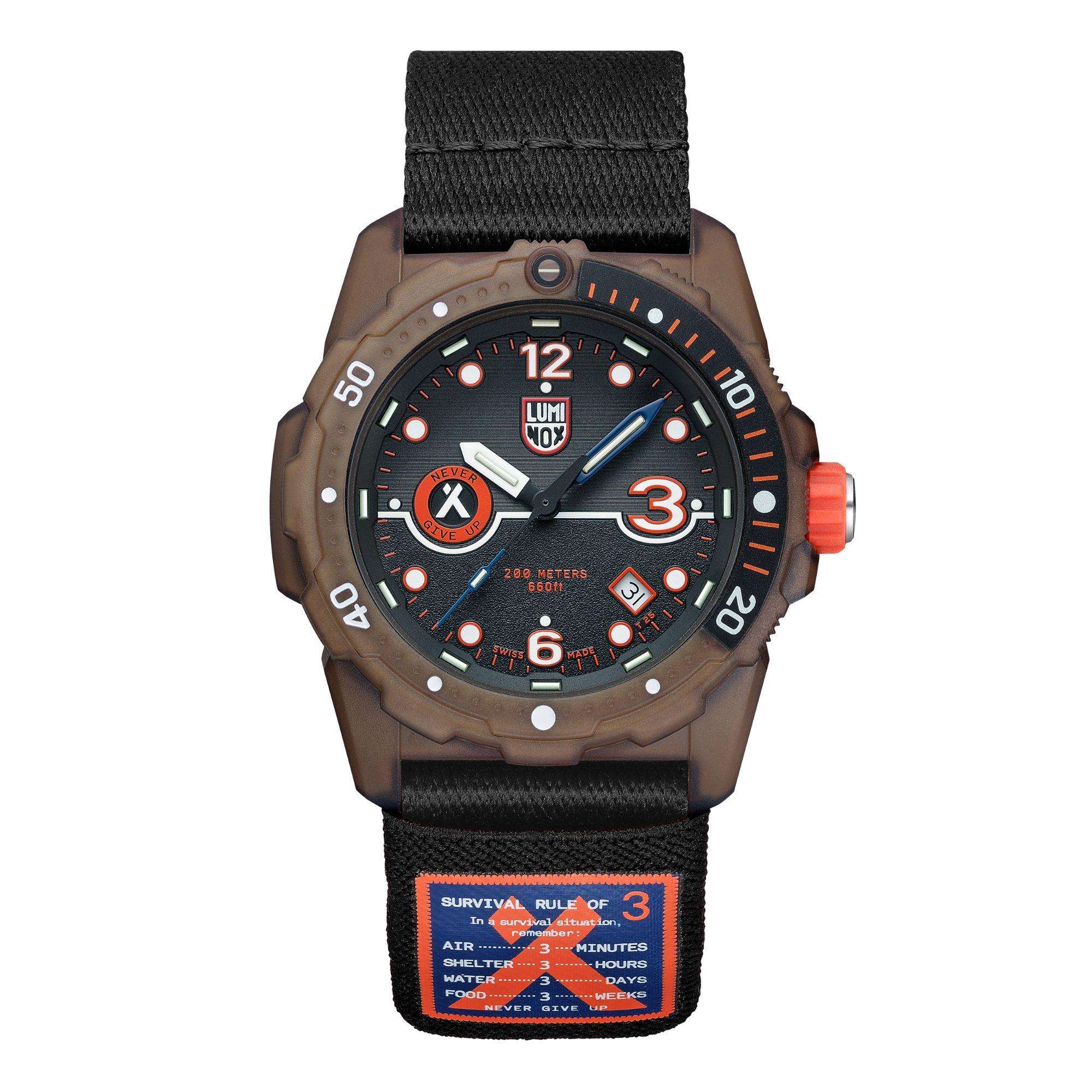 Luminox Bear Grylls Survival Sea 3720 ECO Series Black Dial Men's Watch XB.3721.ECO