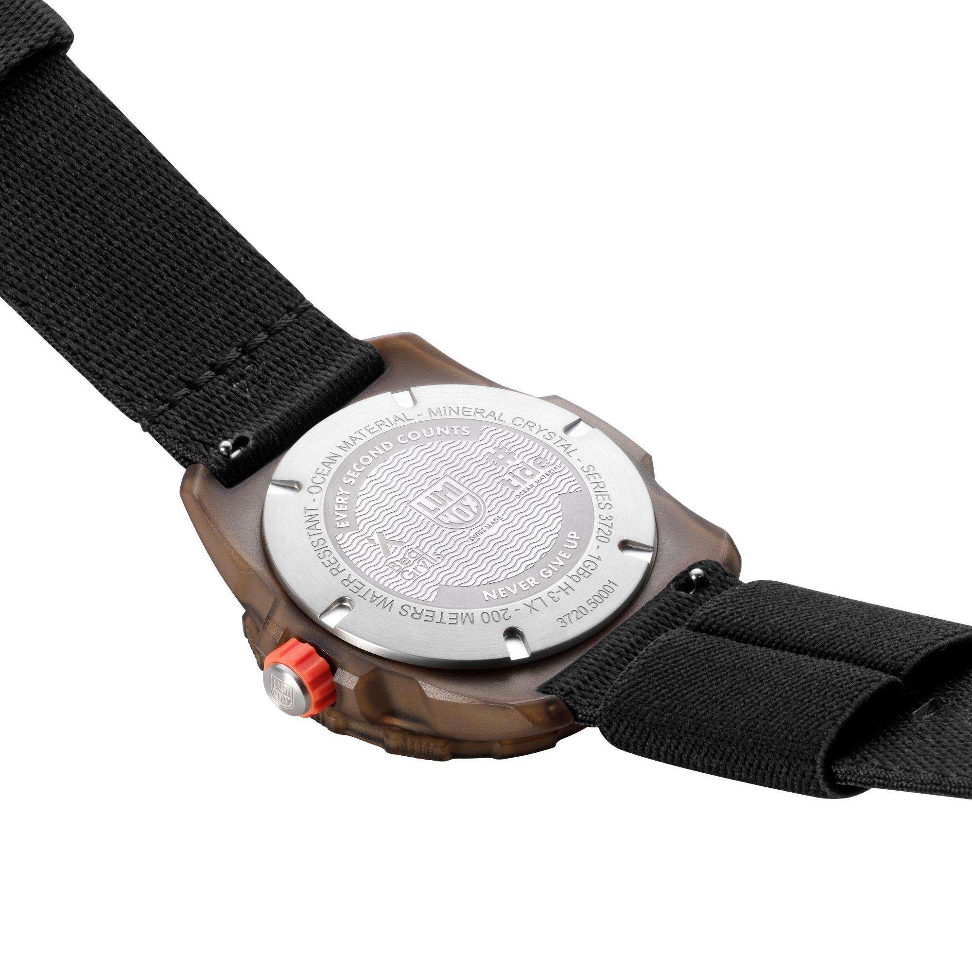 Luminox Bear Grylls Survival Sea 3720 ECO Series Black Dial Men's Watch XB.3721.ECO