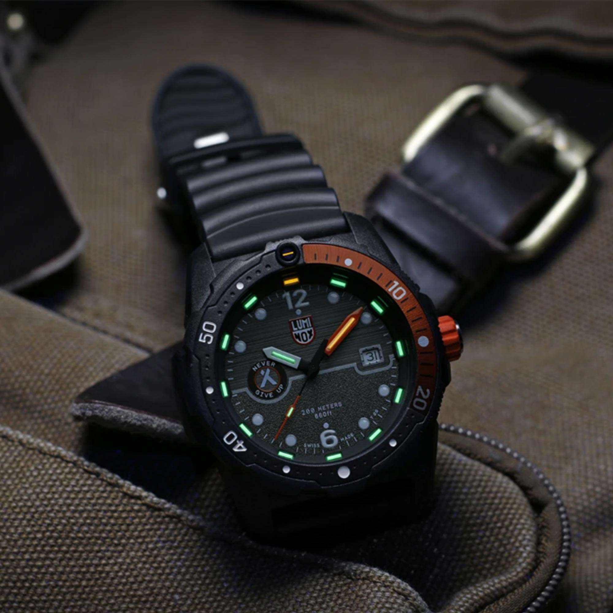 Luminox Bear Grylls Survival SEA 3720 Series Black Dial Men's Watch XB.3729