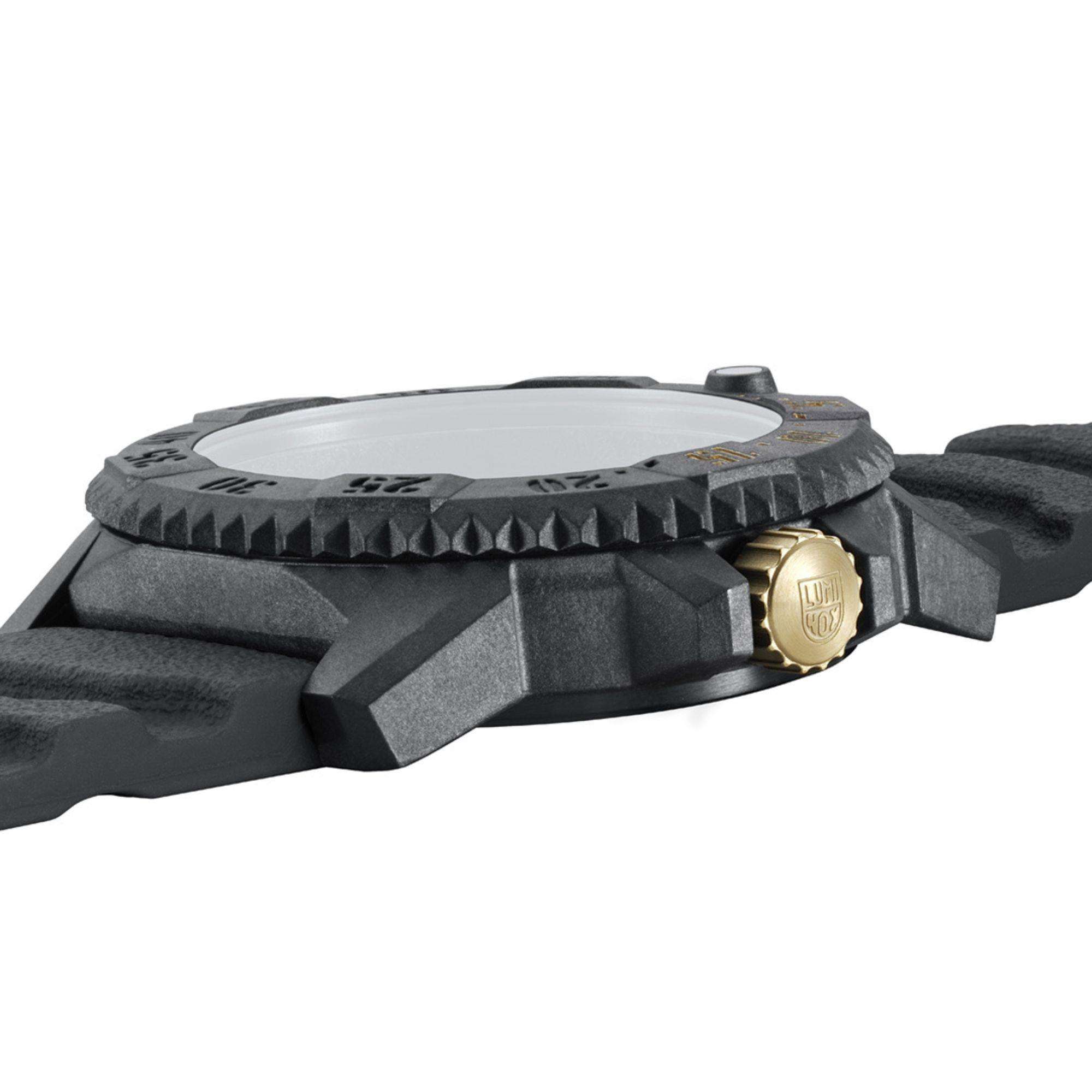 Luminox Master Carbon Seal 3800 Series Black Dial Grey Rubber Strap Men's Watch XS.3805.NOLB.SE