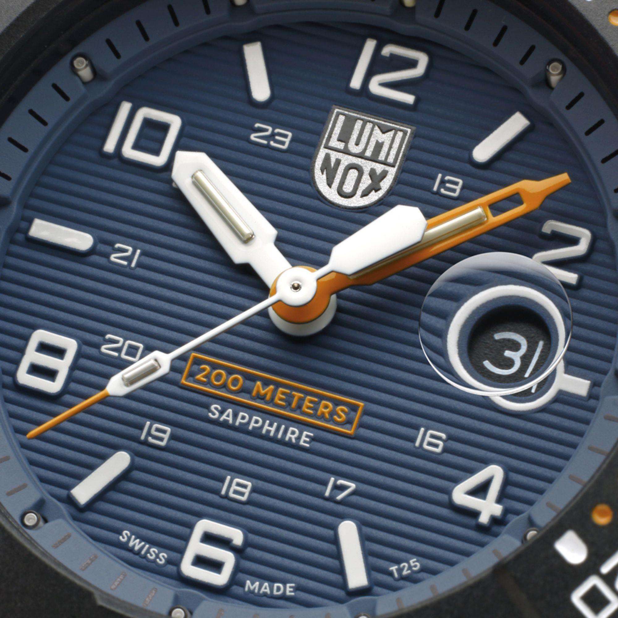 Luminox Navy Seal 3600 Series Blue Dial Black Silicone Strap Men's Watch XS.3602.NSF