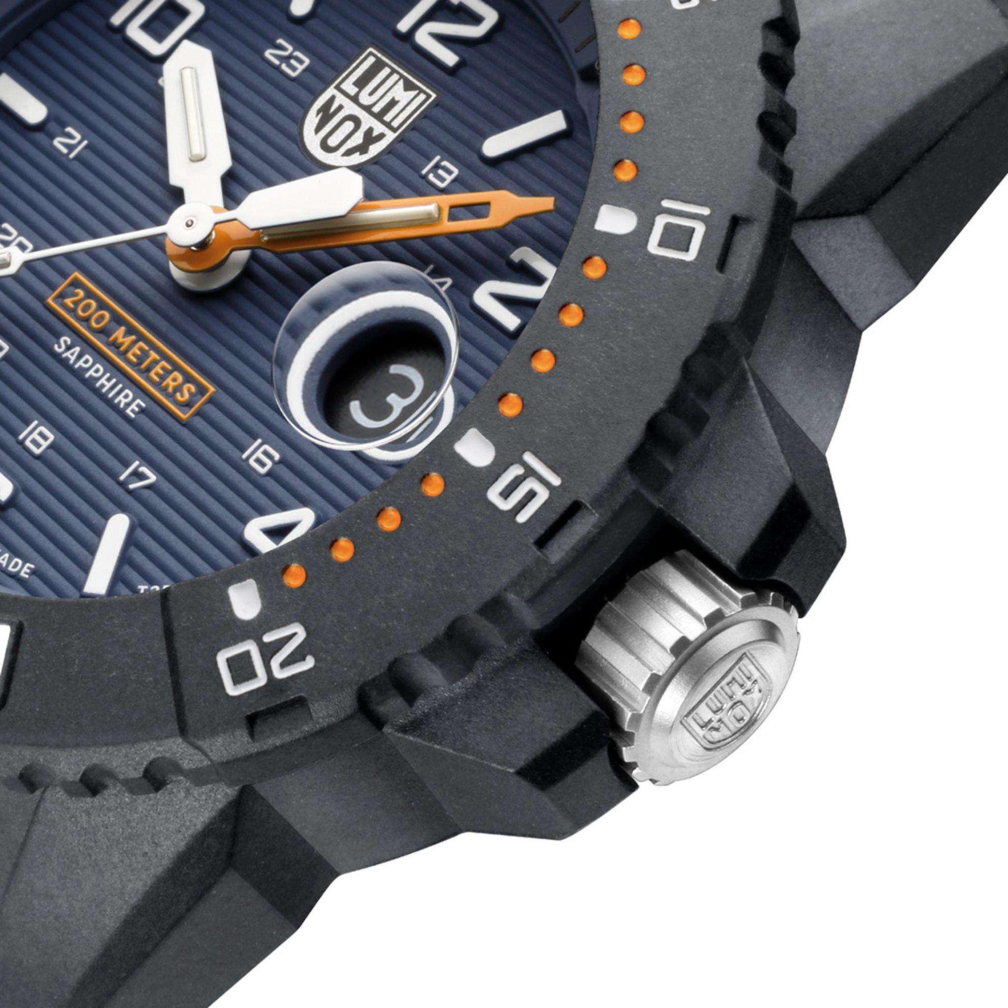 Luminox Navy Seal 3600 Series Blue Dial Black Silicone Strap Men's Watch XS.3602.NSF