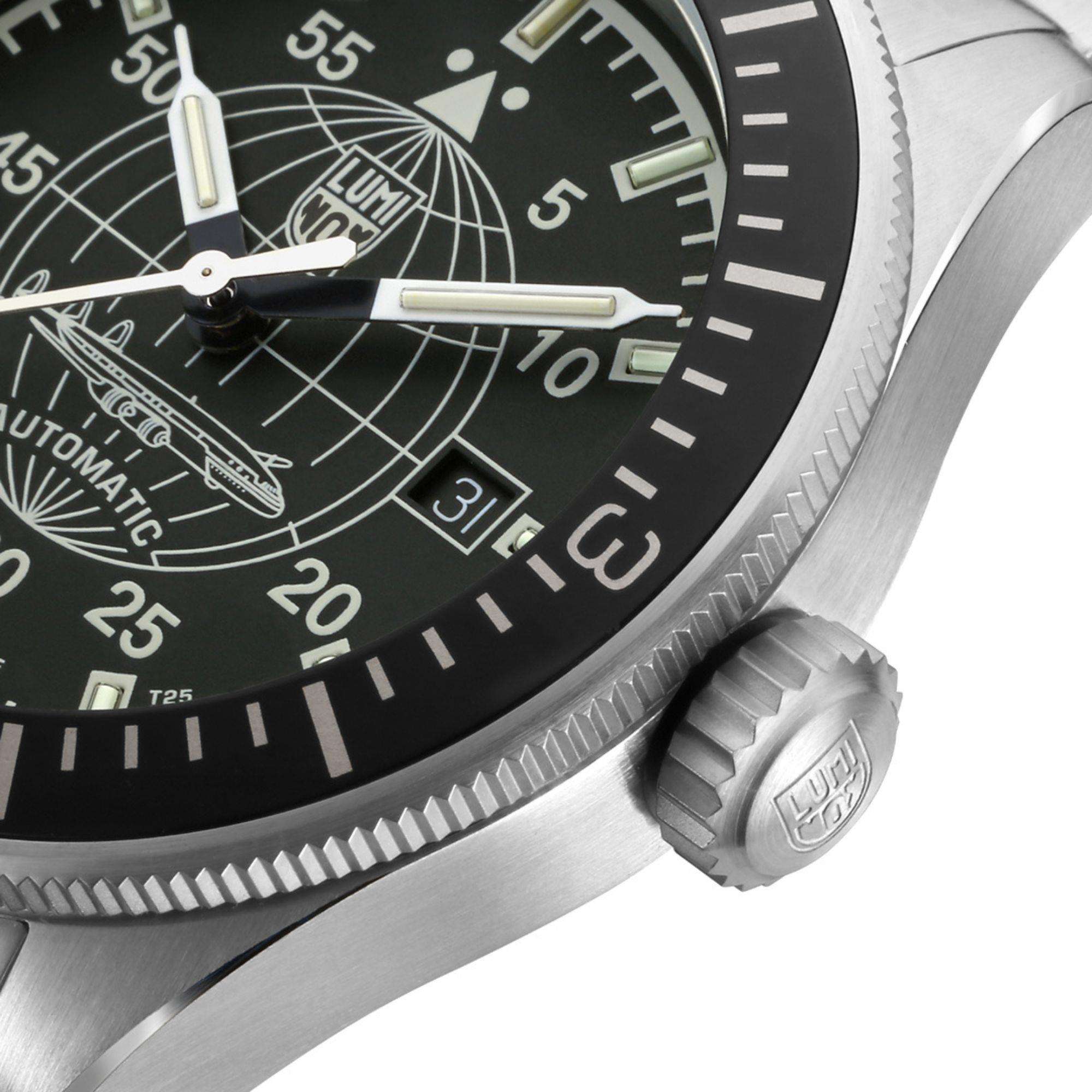 Luminox Constellation 9600 Series Black Dial Stainless Steel Bracelet Men's Watch XA.9601.M