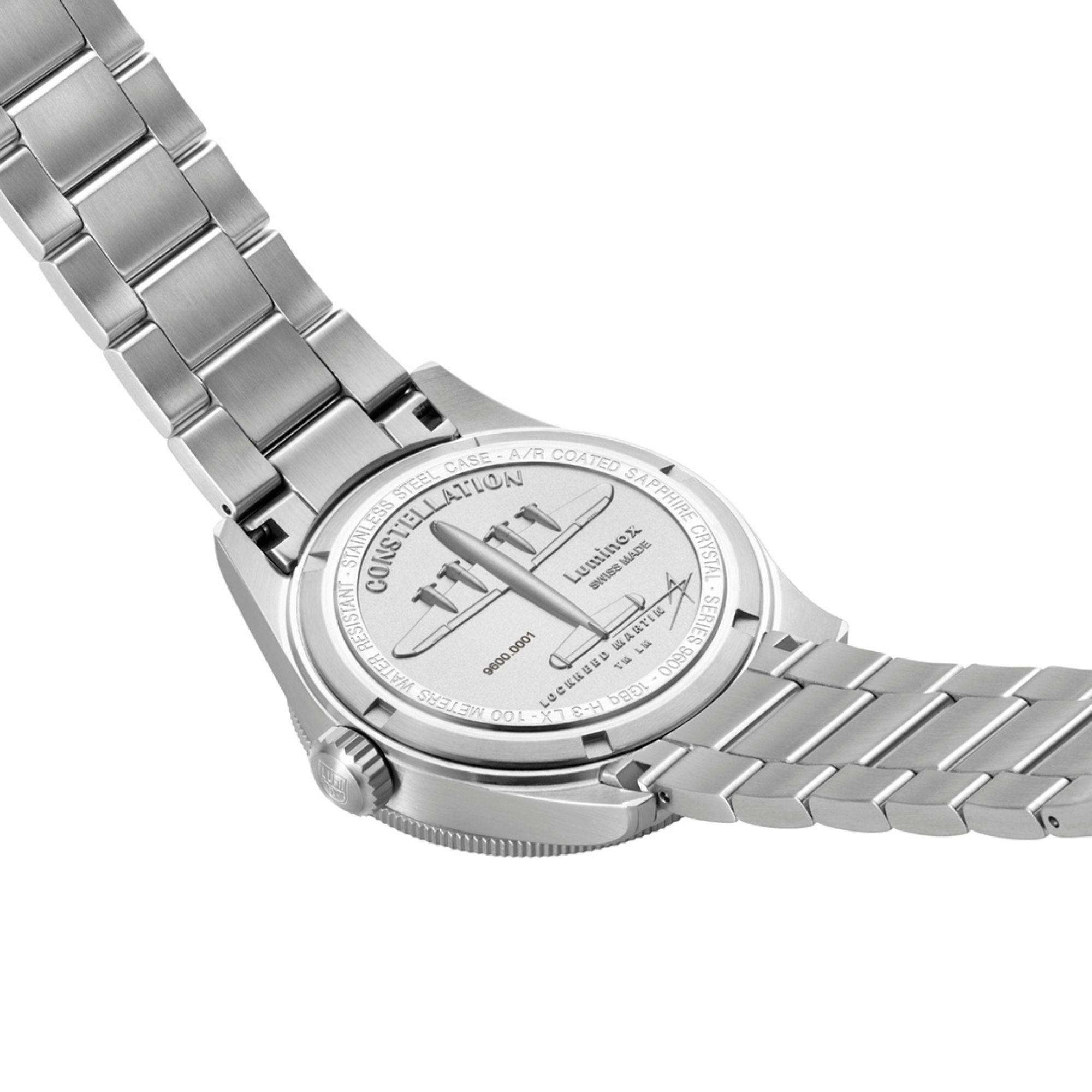 Luminox Constellation 9600 Series Black Dial Stainless Steel Bracelet Men's Watch XA.9601.M