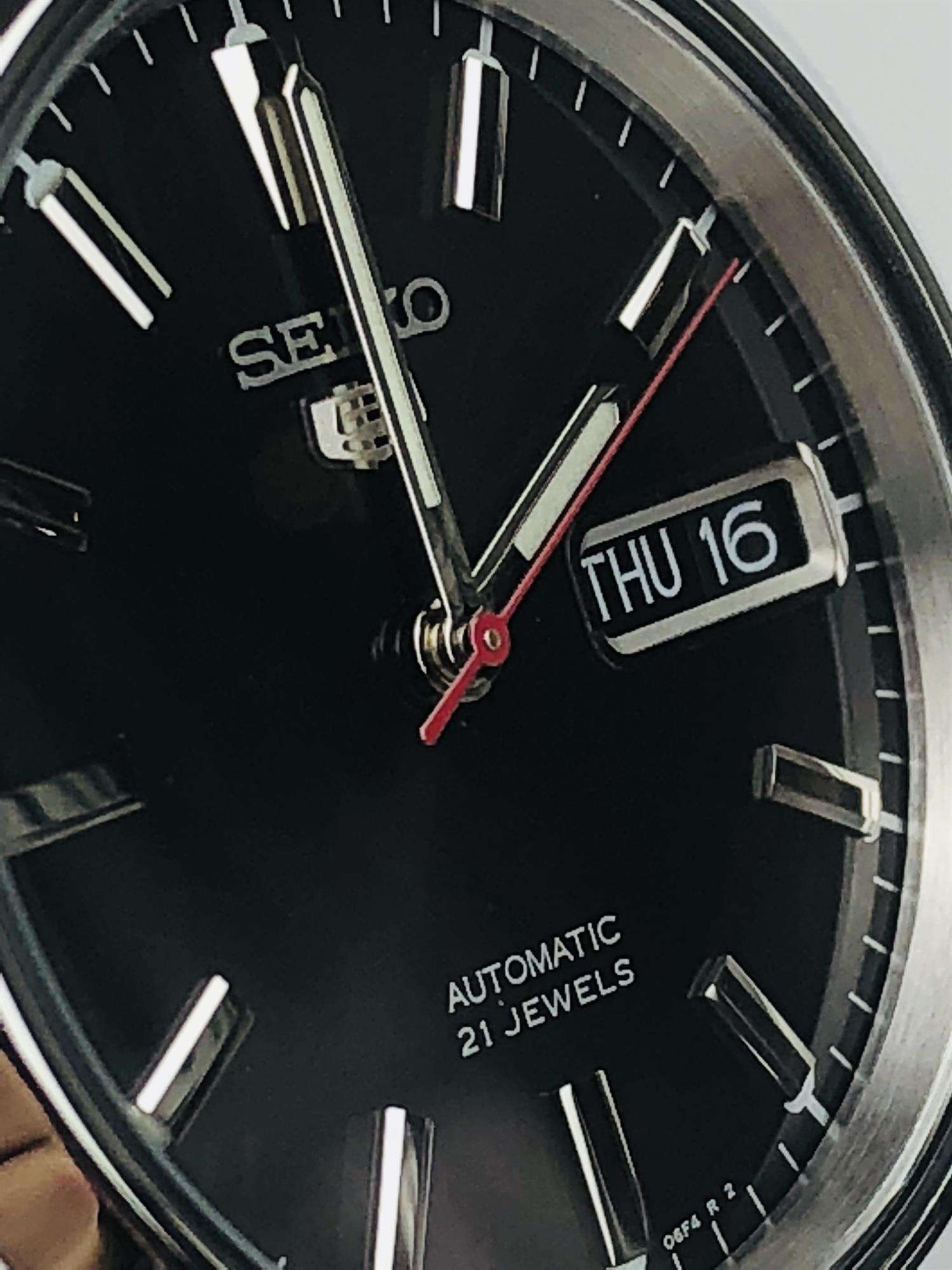 Seiko 5 Automatic Black Dial Stainless Steel Men's Watch SNK795K1