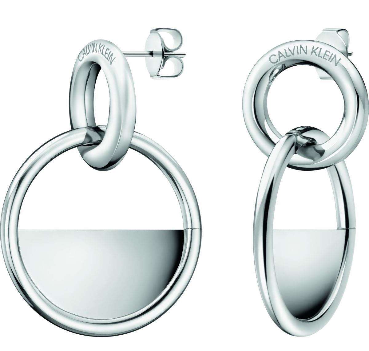 Calvin Klein Stainless Steel Ladies Locked Earrings kj8gme000100