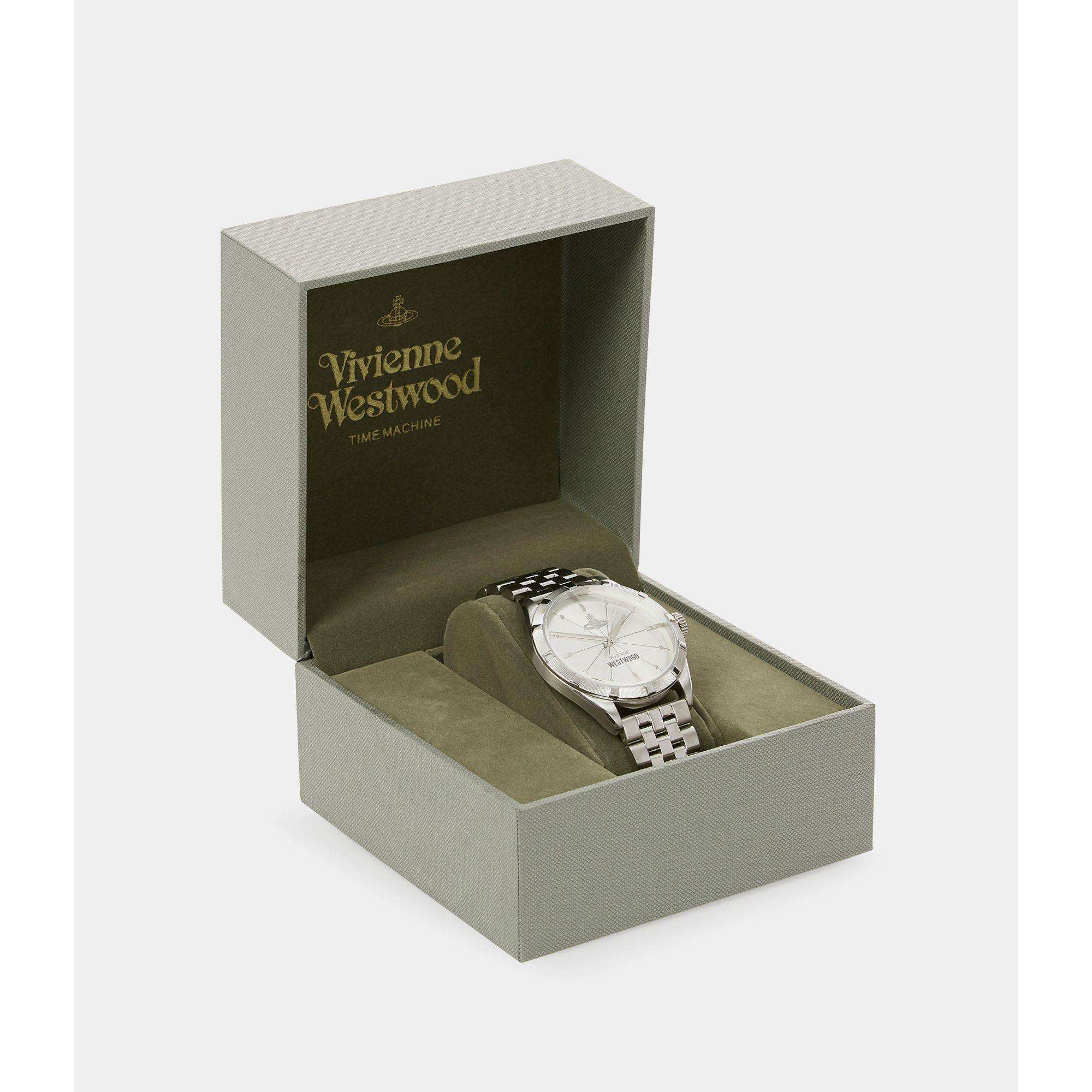 Vivienne Westwood Conduit Quartz Silver Dial Stainless Steel Men's Watch VV192SLSL