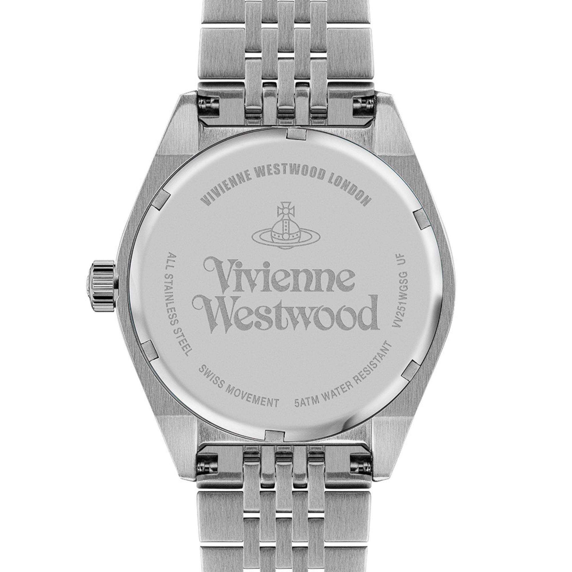 Vivienne Westwood Lady Sydenham Grey Dial Two Tone Stainless Steel Bracelet Ladies Watch VV251WGSG