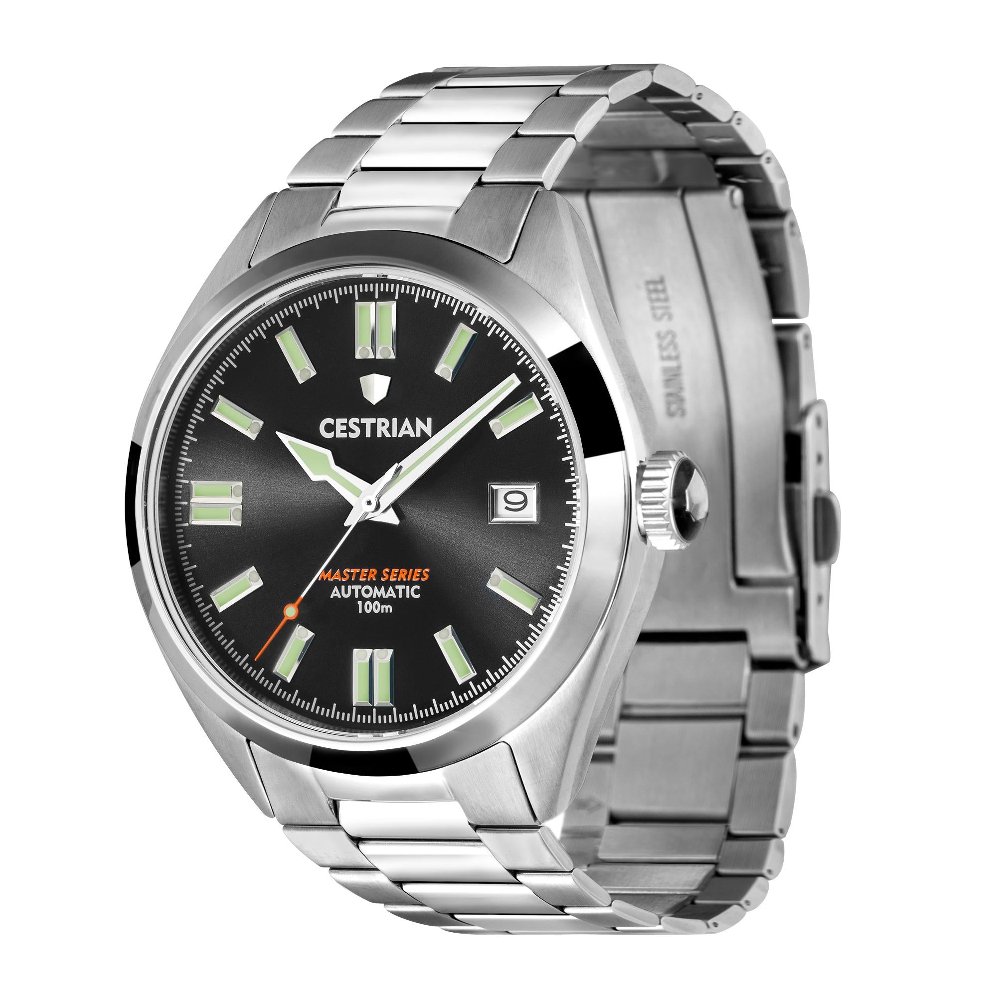Cestrian Master Series Grey Dial Steel Bracelet Automatic Men's Watch CM911B0660V1