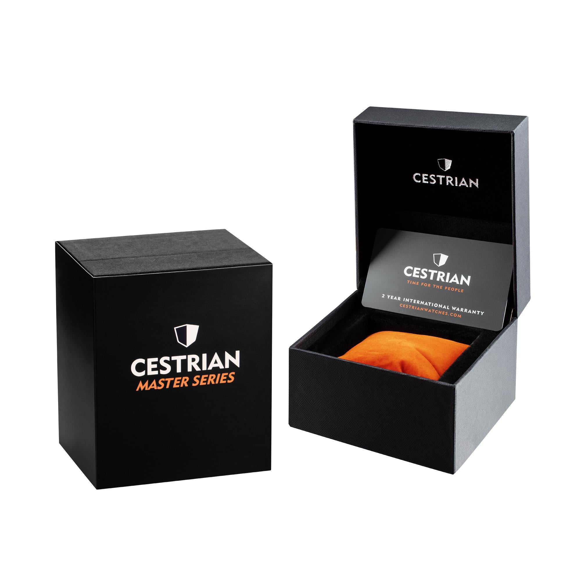 Cestrian Master Series White Dial Steel Bracelet Automatic Mens Watch CM011B0660V1