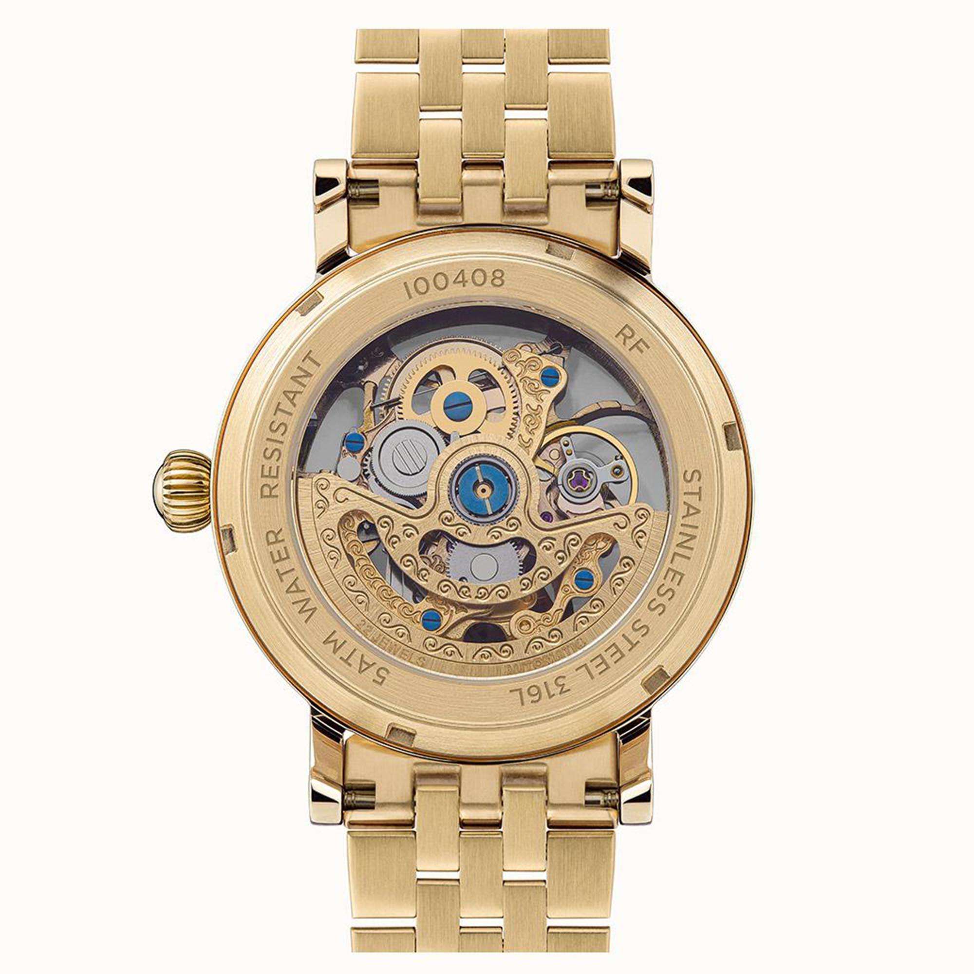 Ingersoll 1892 The Herald Automatic Watch with a Pale Gold Dial and a Gold Stainless Steel Bracelet I00408
