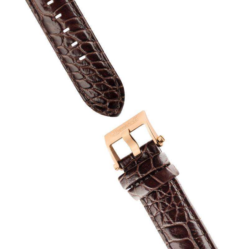 Ingersoll 1892 The Charles Automatic Men's Watch with Champagne Skeleton Dial and Brown Leather Strap - I05805