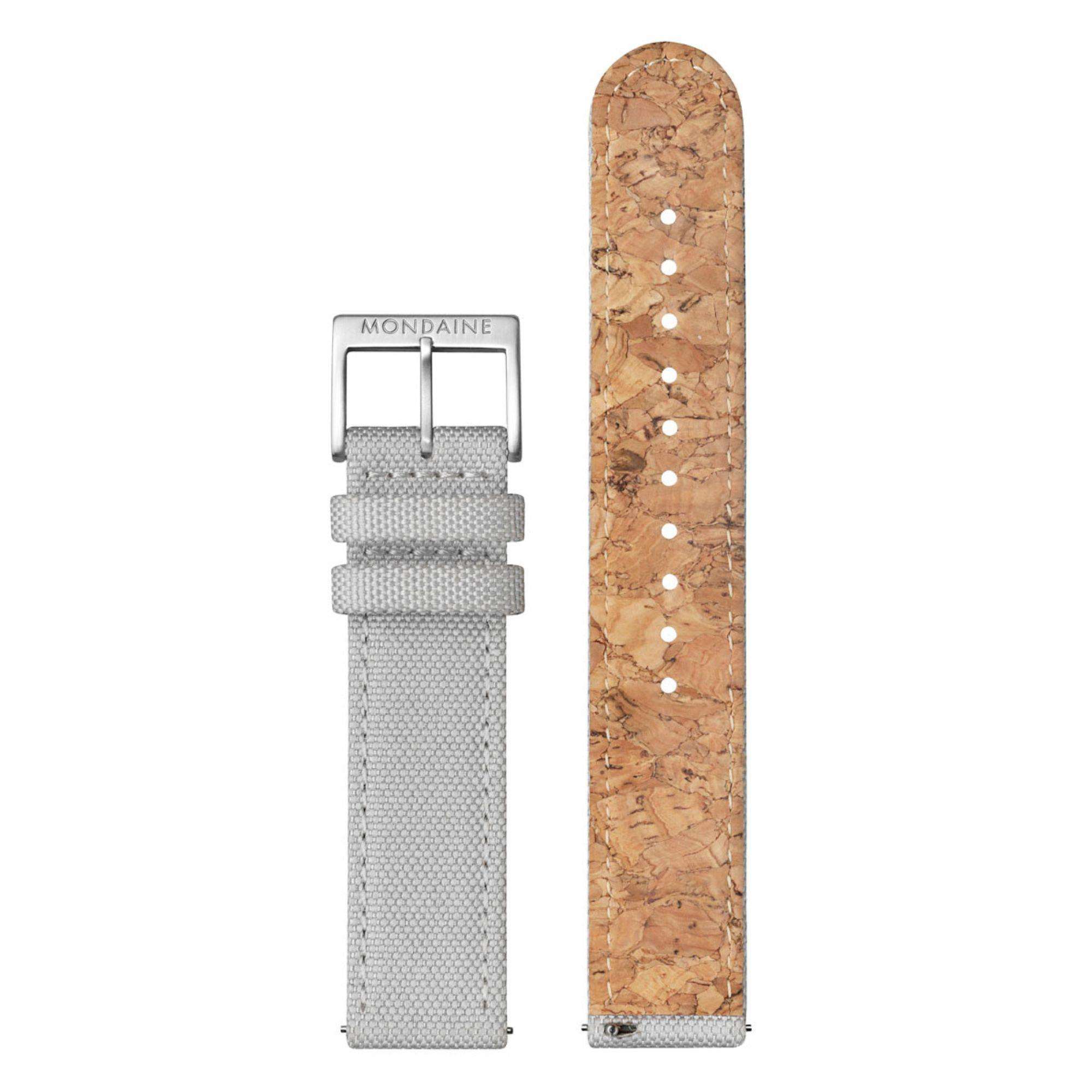 Mondaine Classic Good Gray Dial Textile Strap Unisex Watch A660.30314.80SBH