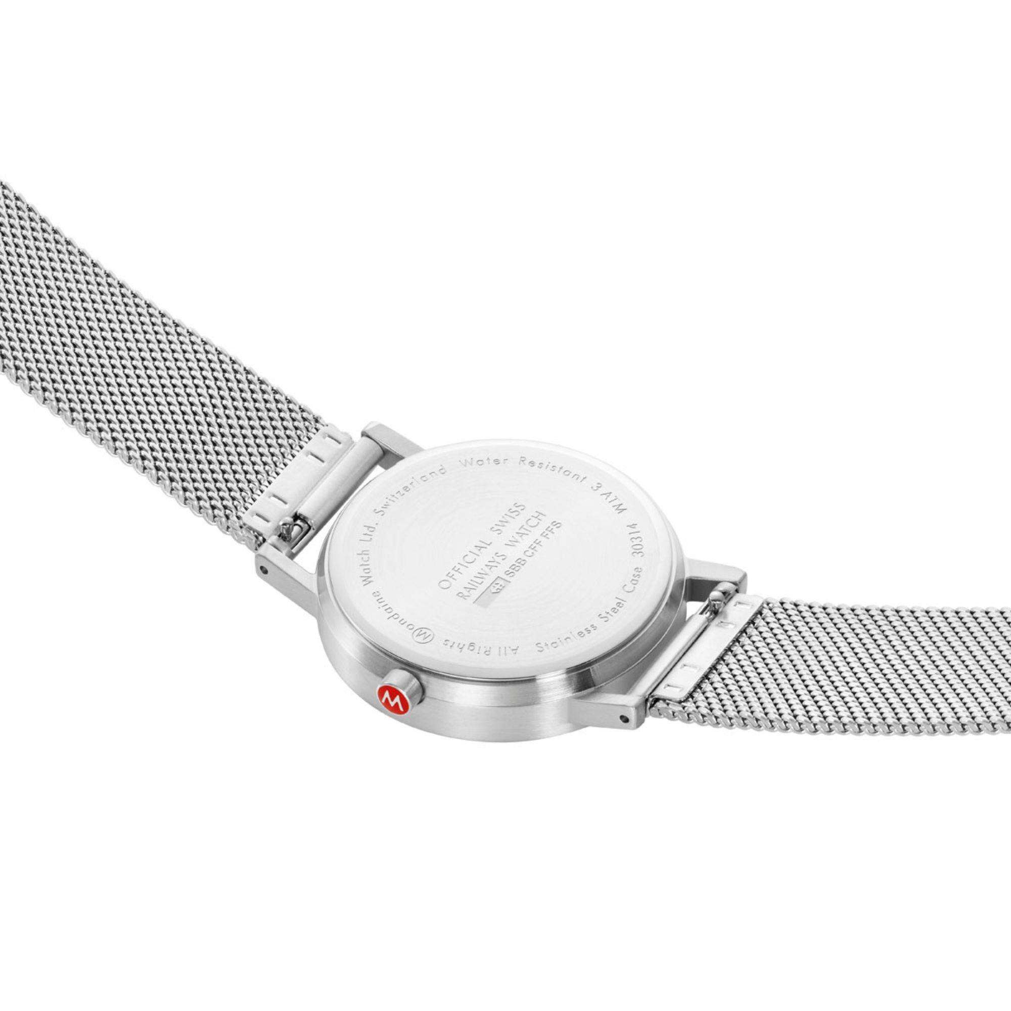 Mondaine Classic Good Gray Dial Steel Mesh Bracelet Unisex Watch A660.30314.80SBJ