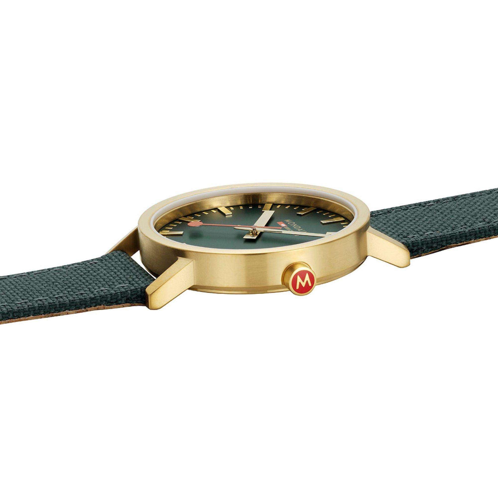 Mondaine Classic Green Dial Unisex Watch A660.30360.60SBS
