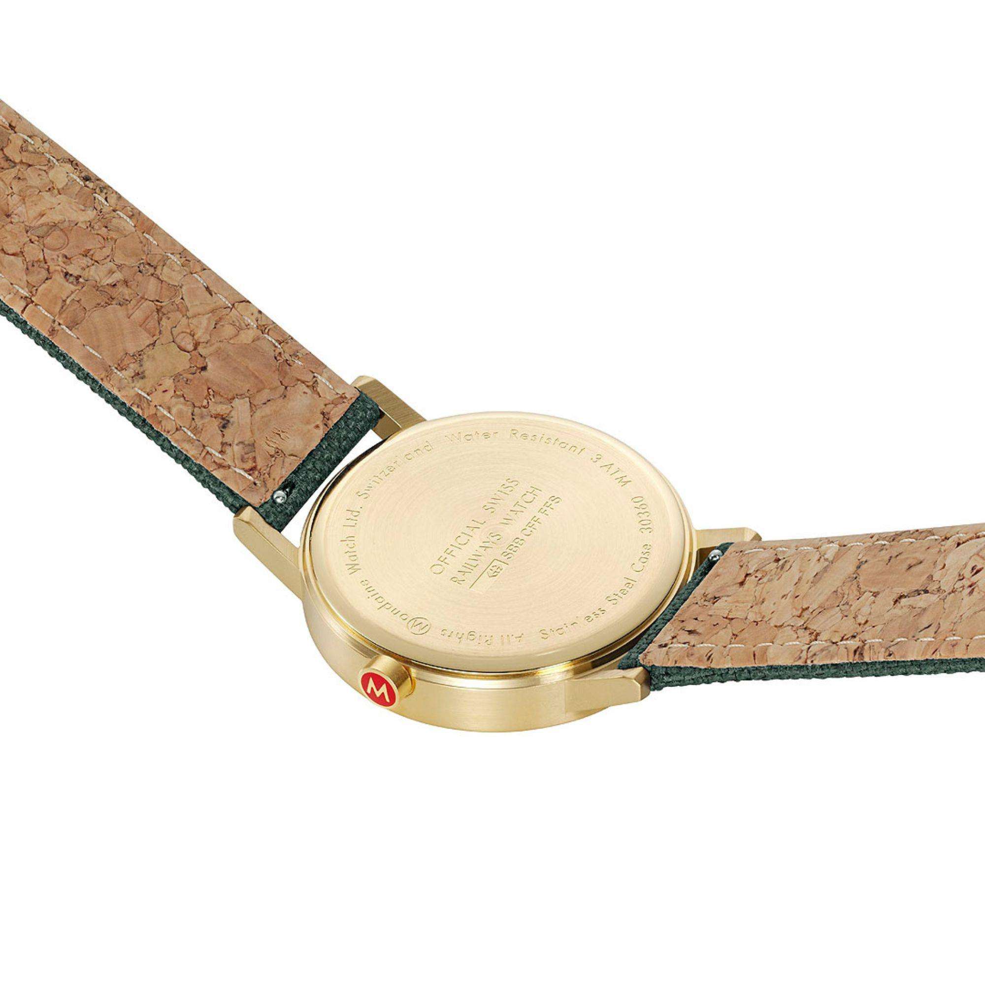 Mondaine Classic Green Dial Unisex Watch A660.30360.60SBS