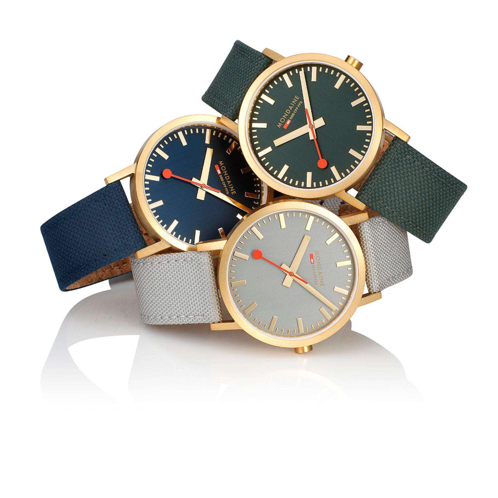 Mondaine Classic Green Dial Unisex Watch A660.30360.60SBS