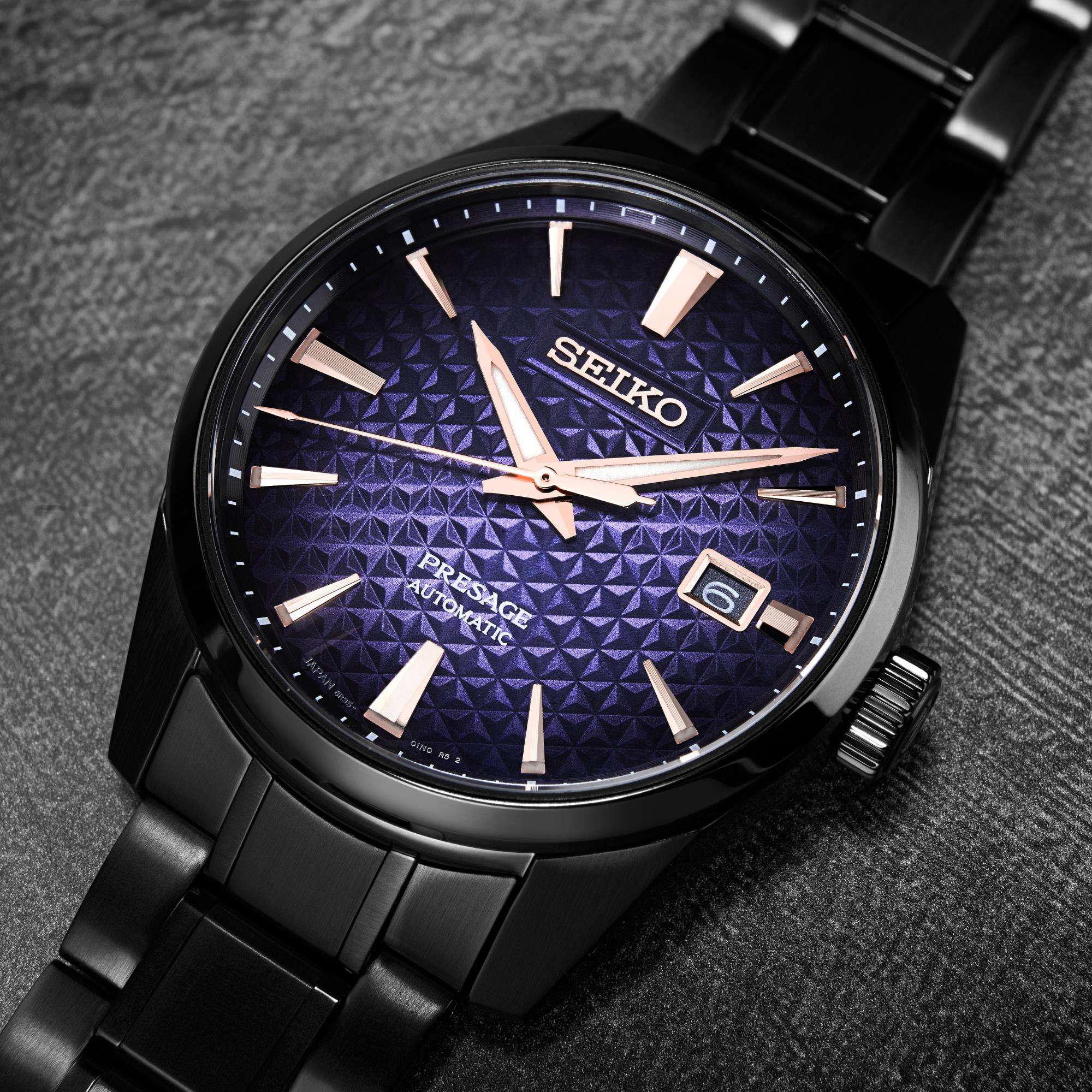 Seiko Presage Sharp Edged "Akebono" Limited Edition Blue Dial Men's Watch SPB363J1