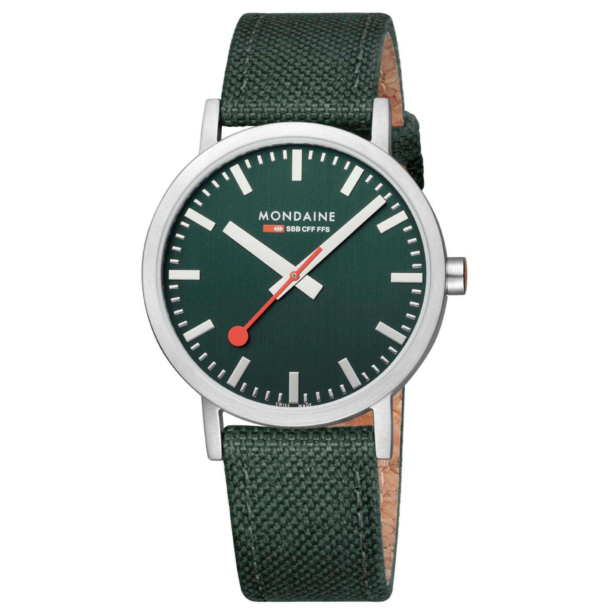 Mondaine Classic Forest Green Dial Unisex Watch A660.30360.60SBF
